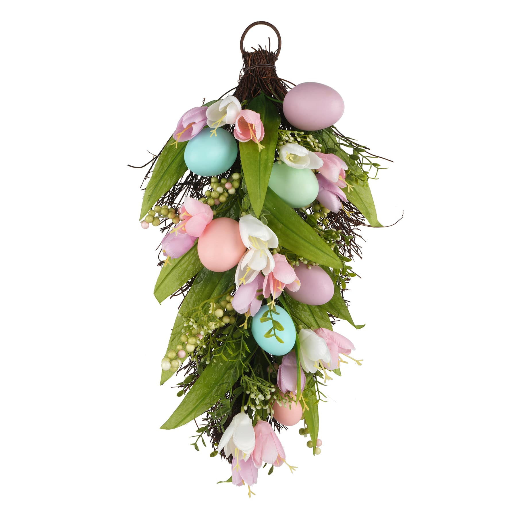 20&#x22; Tulip &#x26; Egg Teardrop Swag by Ashland&#xAE;