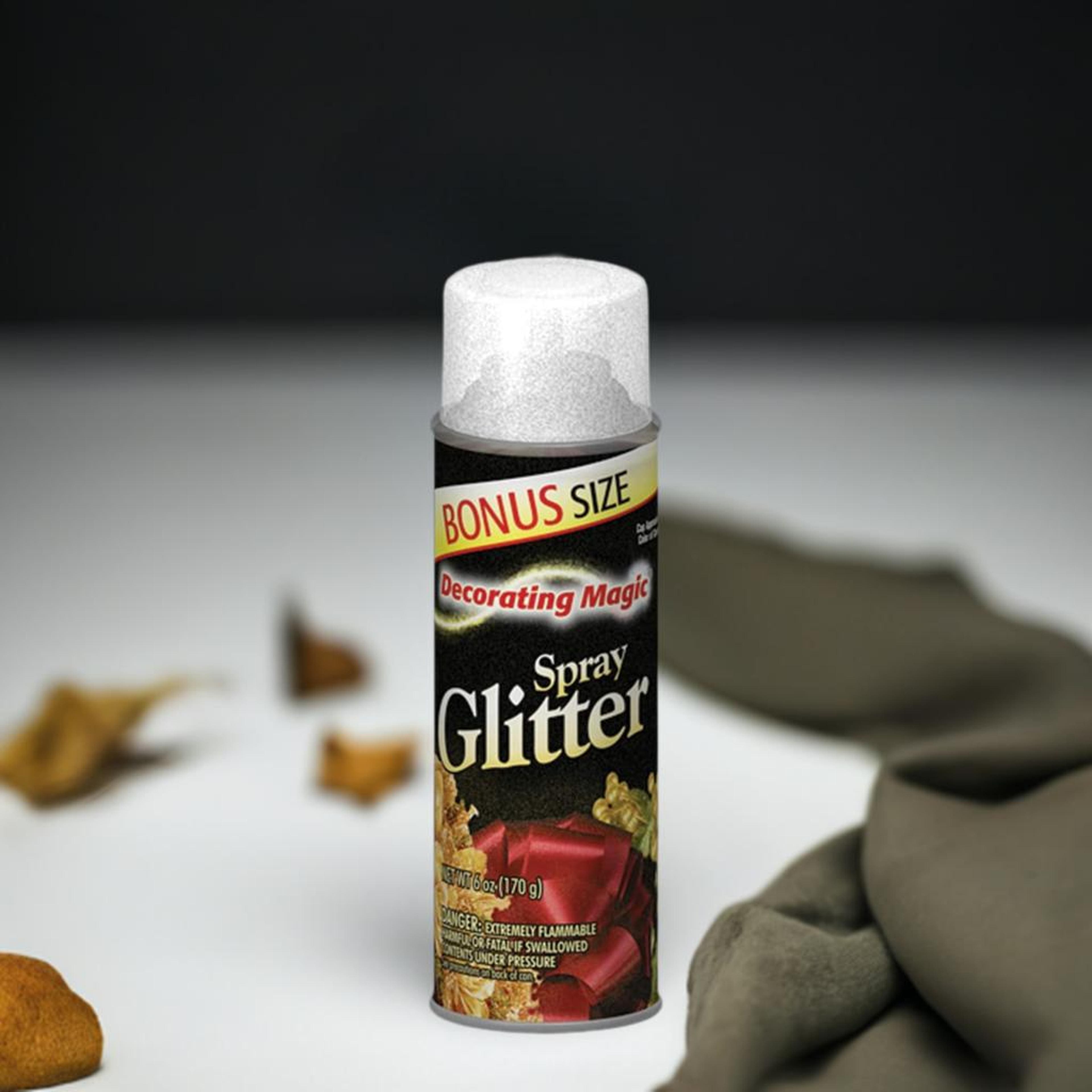 Decorating Magic® Silver Spray Glitter, 6oz.