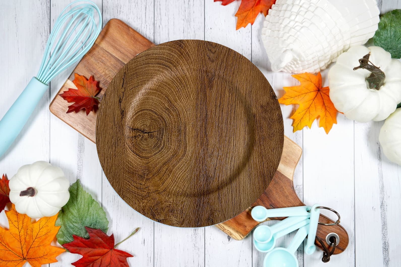 13&#x22; Faux Wood Charger Plate by Celebrate It&#x2122;