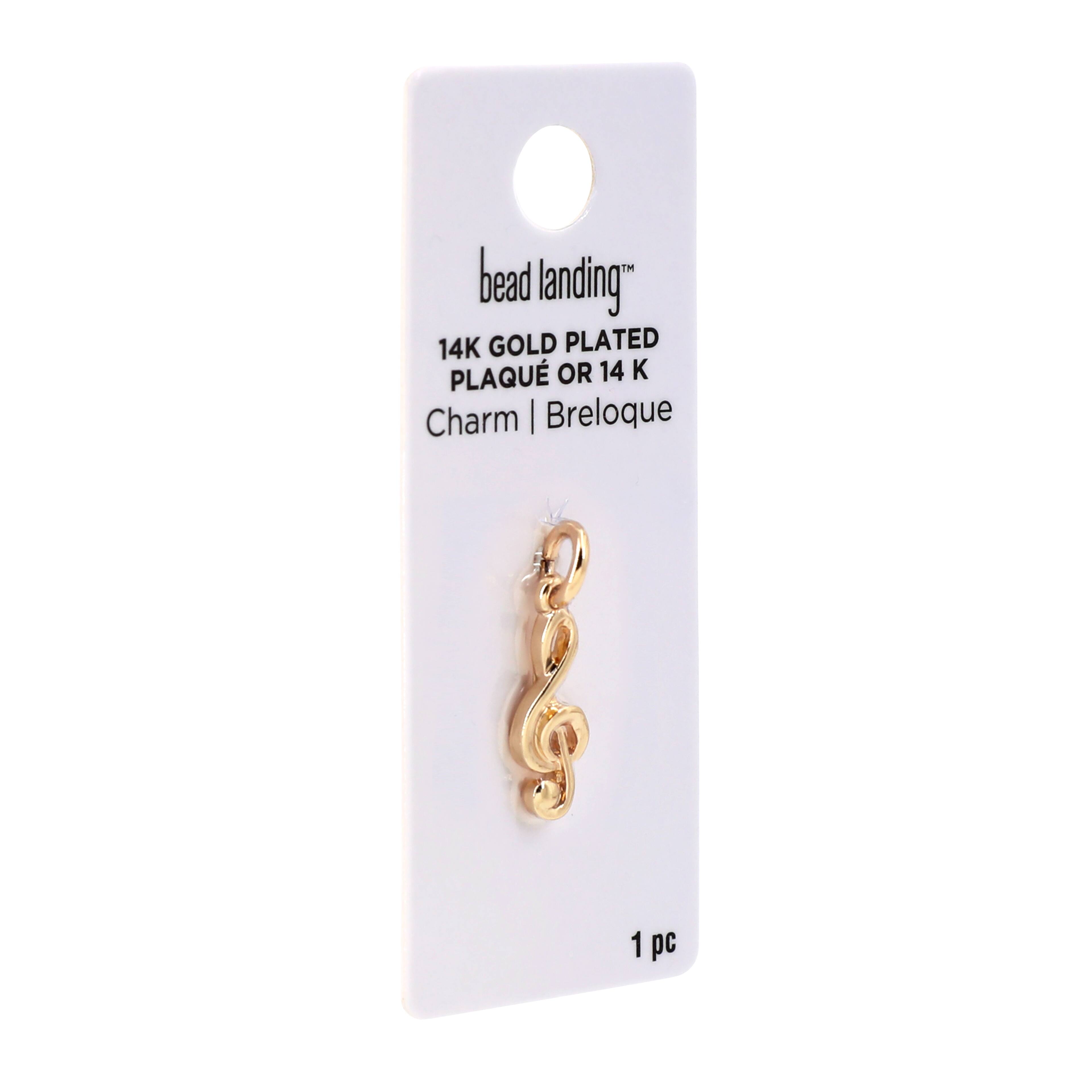 14K Gold Plated Treble Clef Charm by Bead Landing&#x2122;