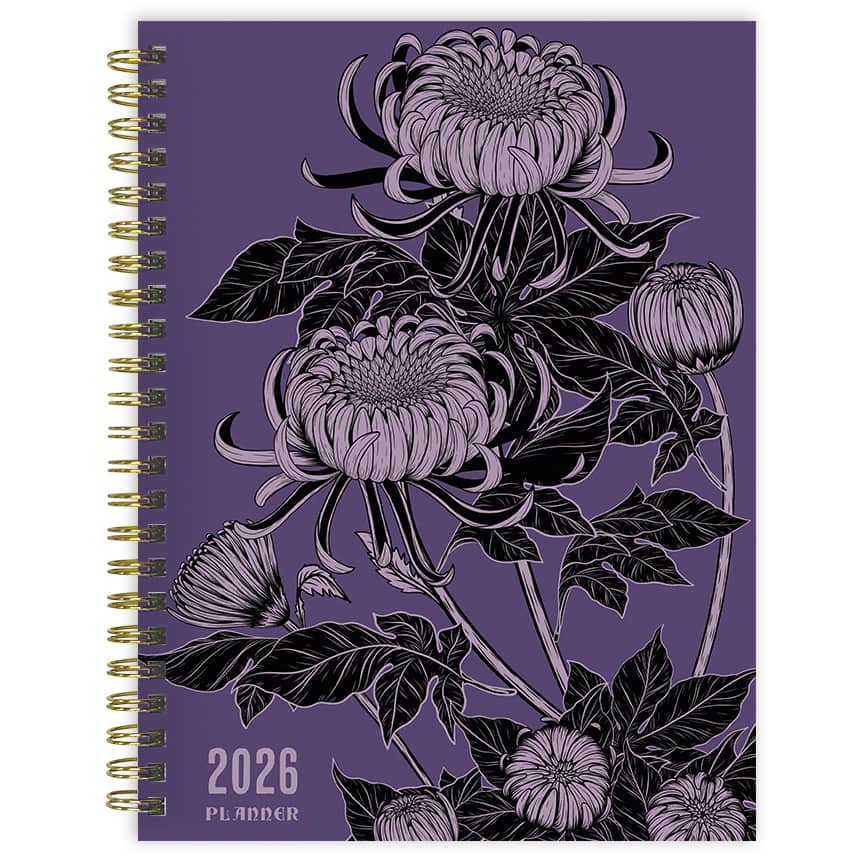 2026 Witch&#x27;s Flower Medium Weekly Monthly Planner
