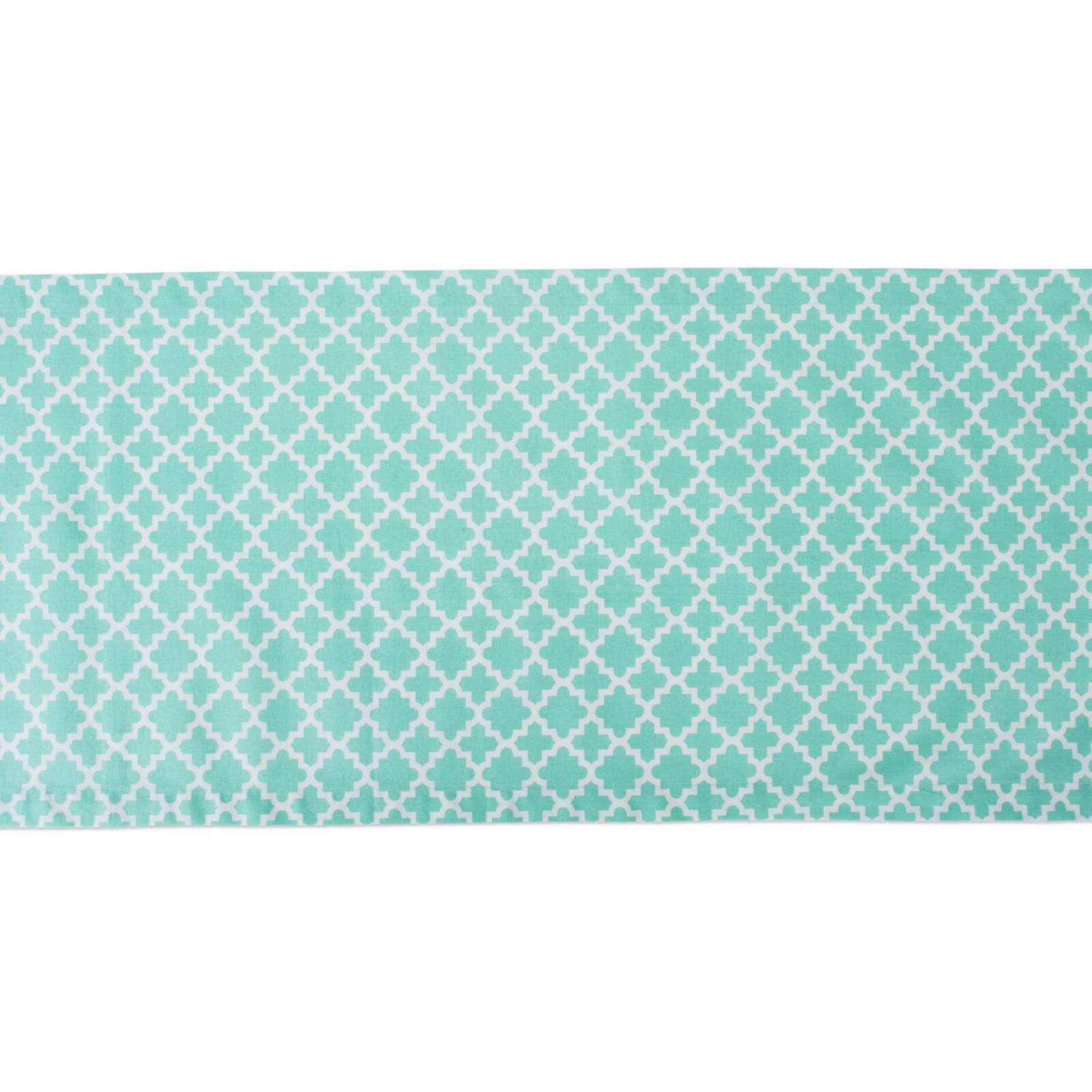 Aqua Lattice Table Runner 14" x 108"