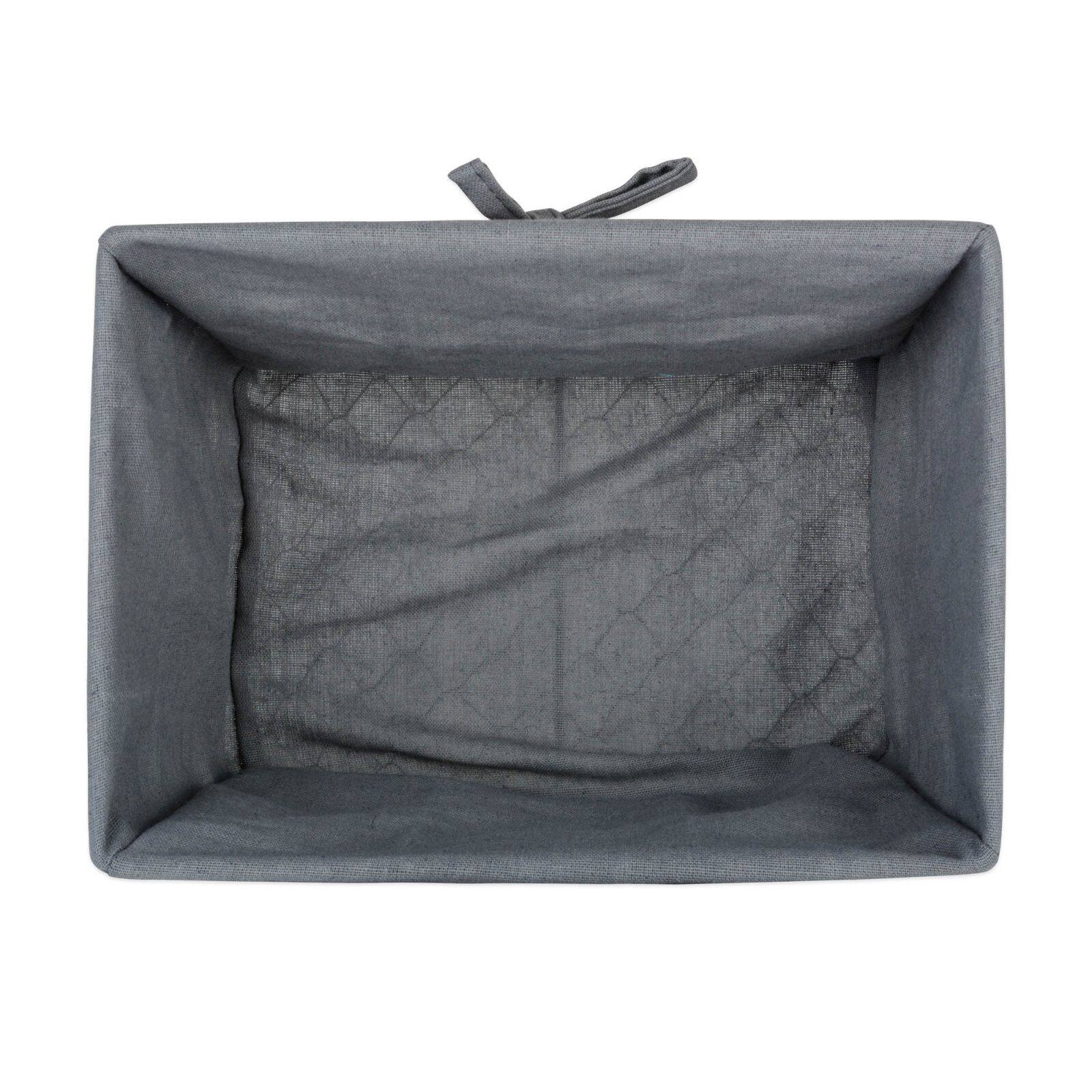 DII® Medium Gray Lined Vintage Wire Basket, 2ct.