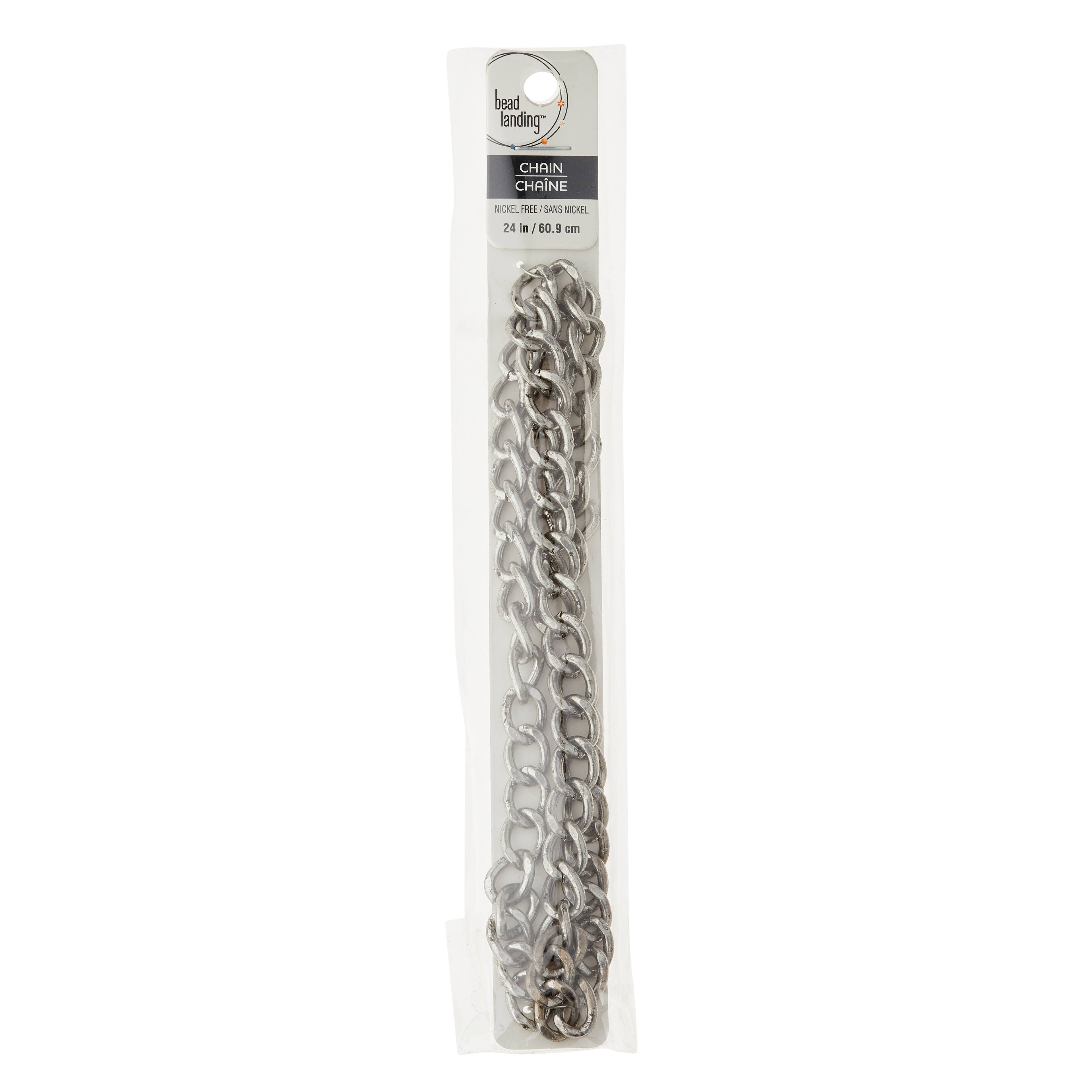 12 Pack: 24" Antique Silver Twisted Chain by Bead Landing™