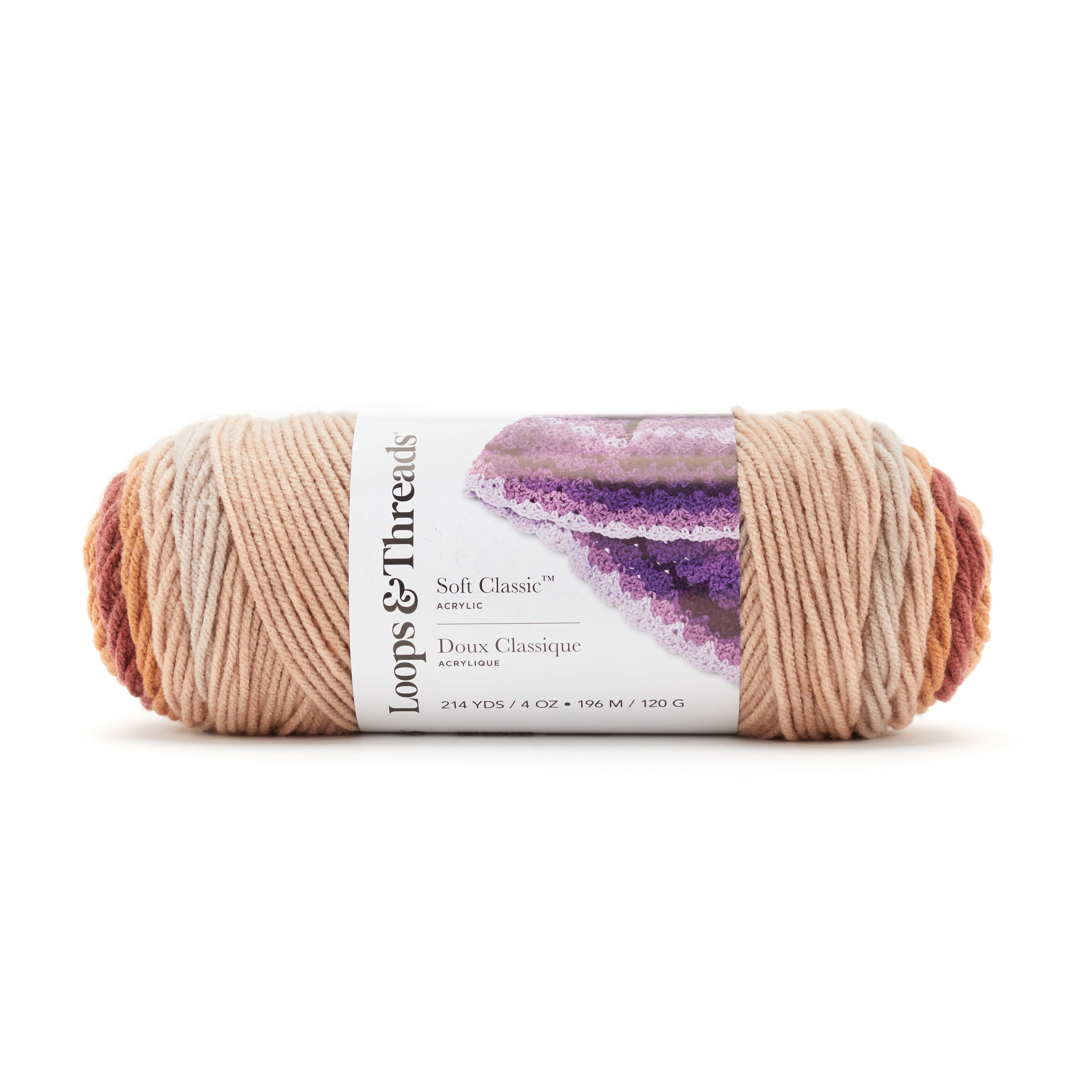 Ombre Hues Yarn by Loops & Threads in Dark pink/rose Cream | 5.29 | Michaels