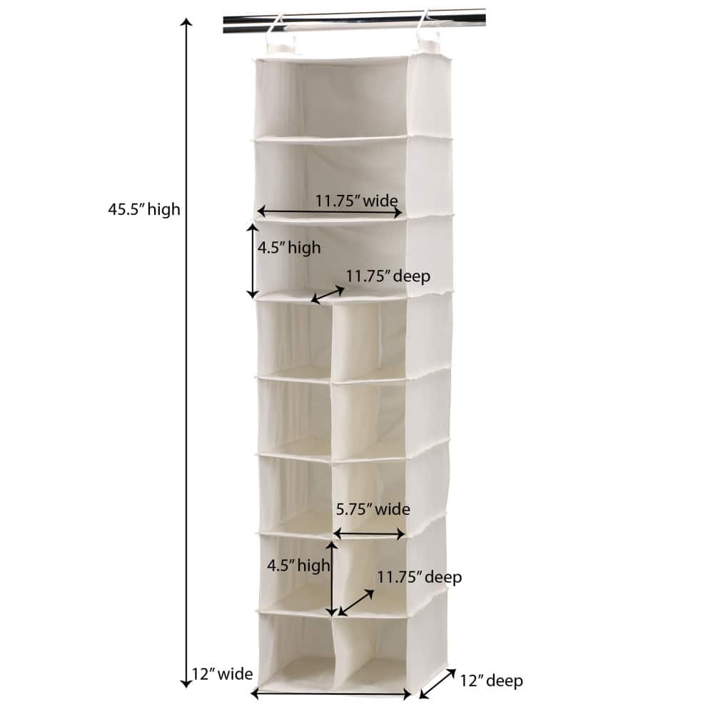 Household Essentials 45.5" Hanging Shoe Organizer