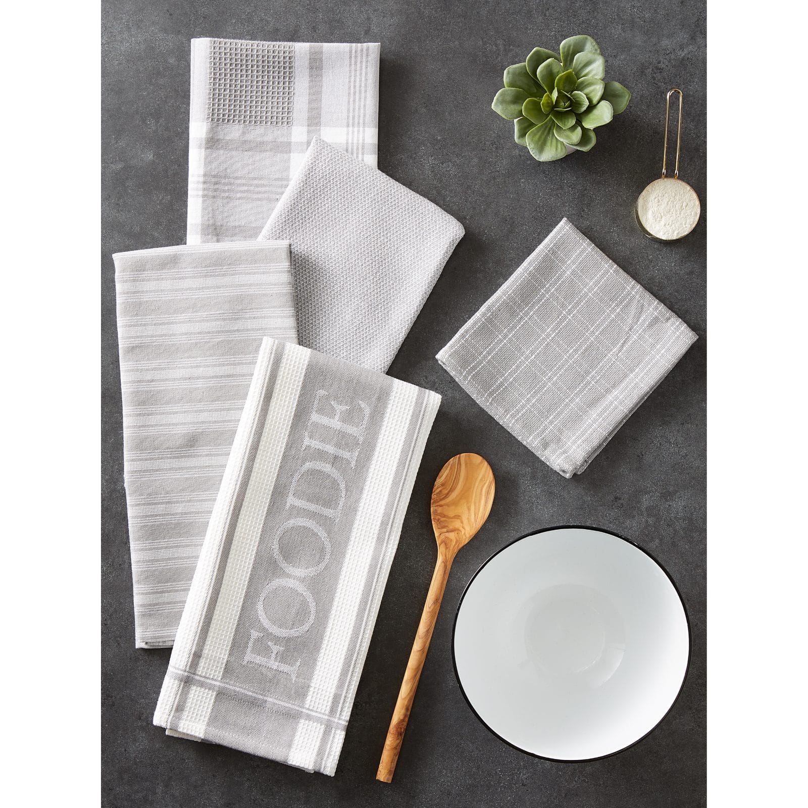 DII&#xAE; Foodie Dish Towel &#x26; Dishcloth Set