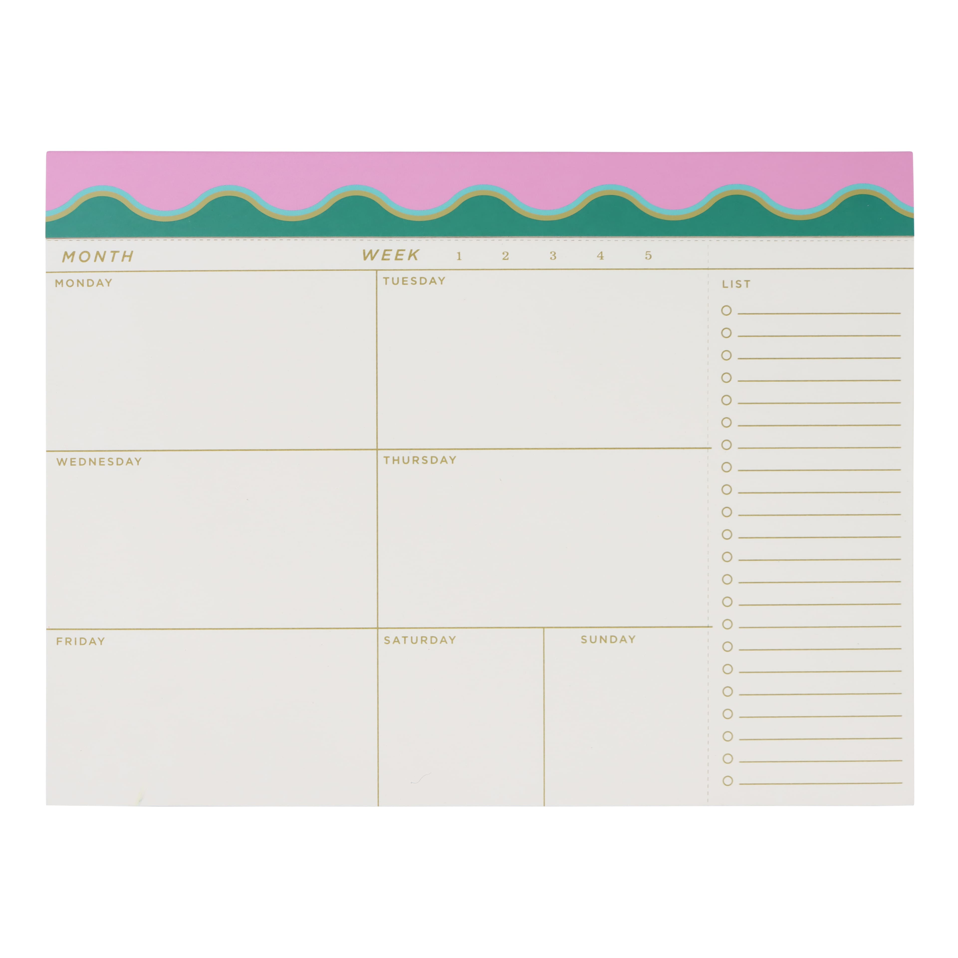 Assorted 10&#x22; x 7.5&#x22; Month Week Planner by Fab Finds