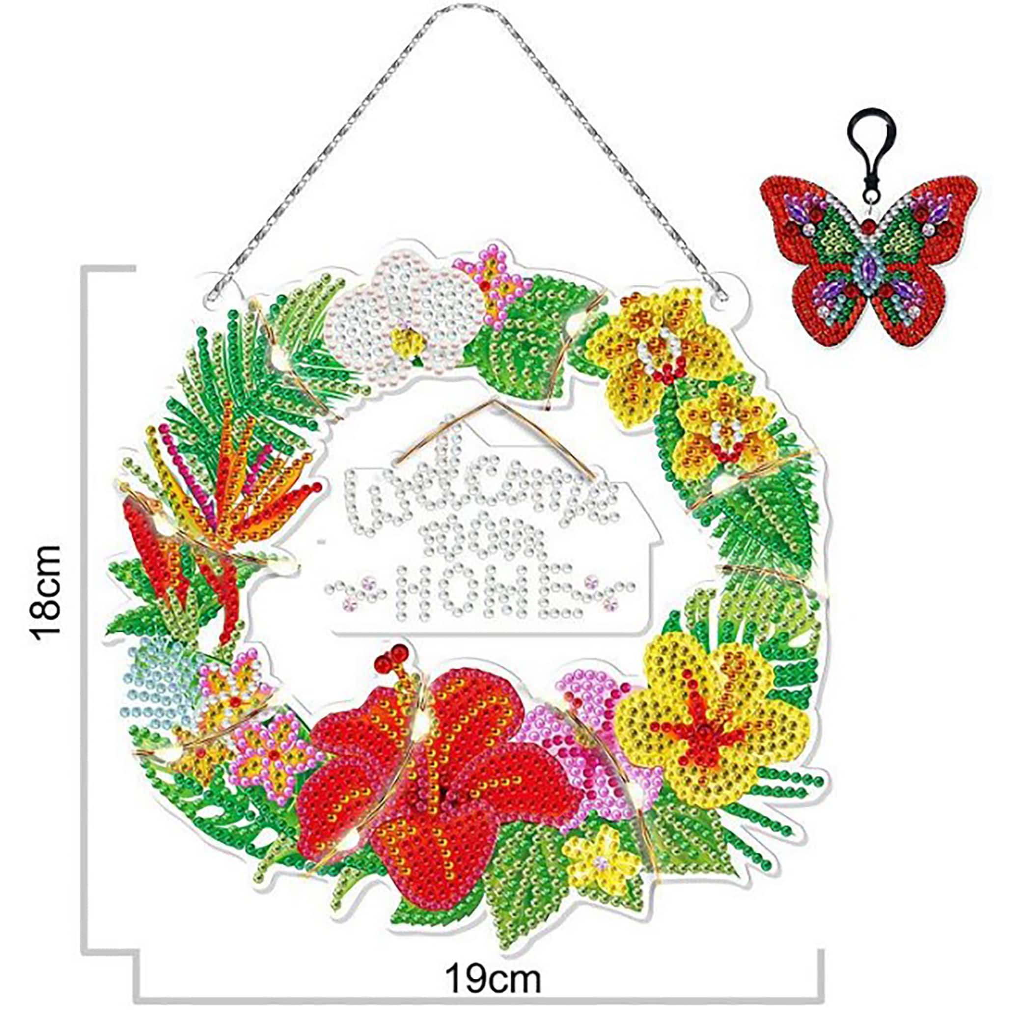 Sparkly Selections Welcome Home Wreath Diamond Painting