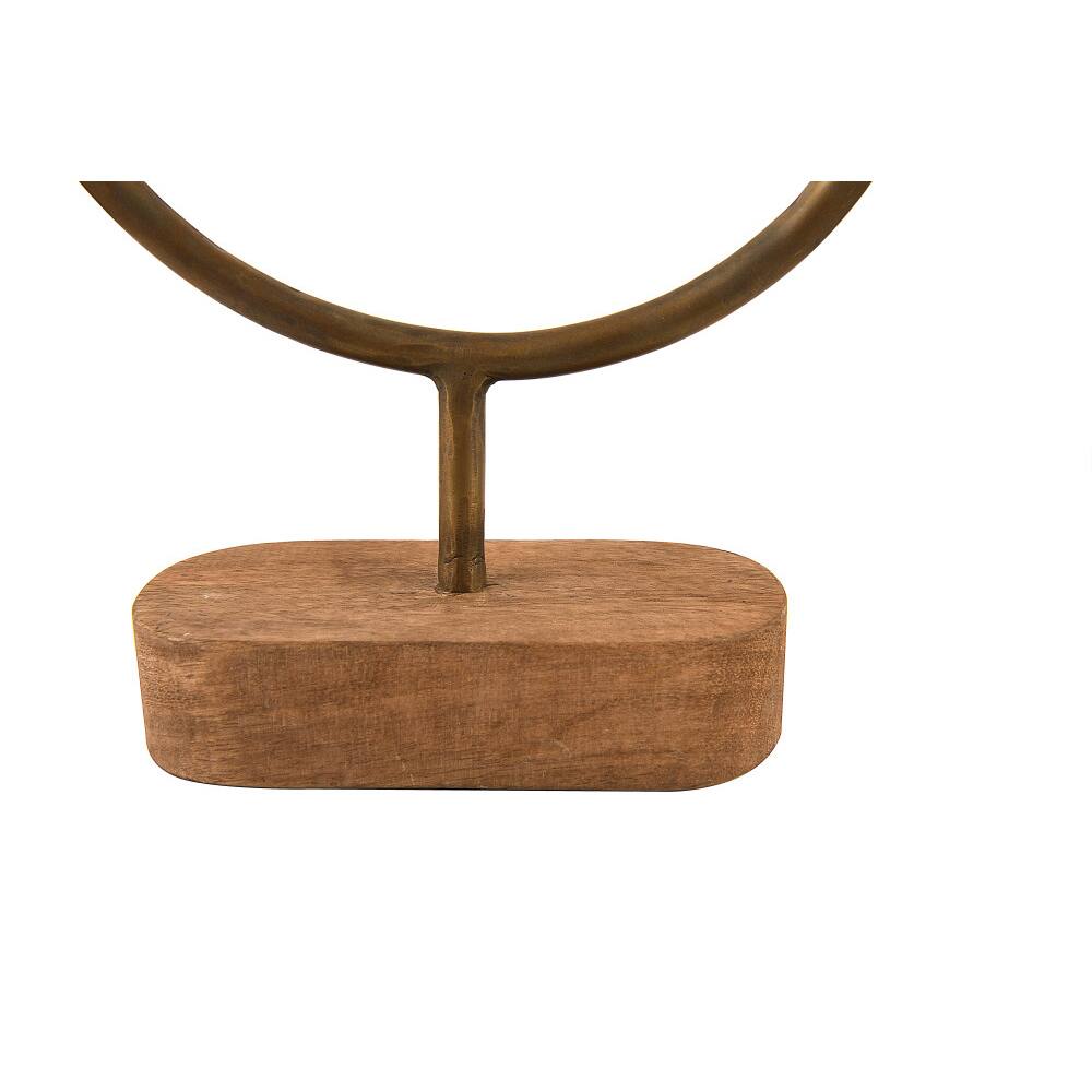 Hello Honey&#xAE; Asymmetrical Wood &#x26; Metal Candle Holder