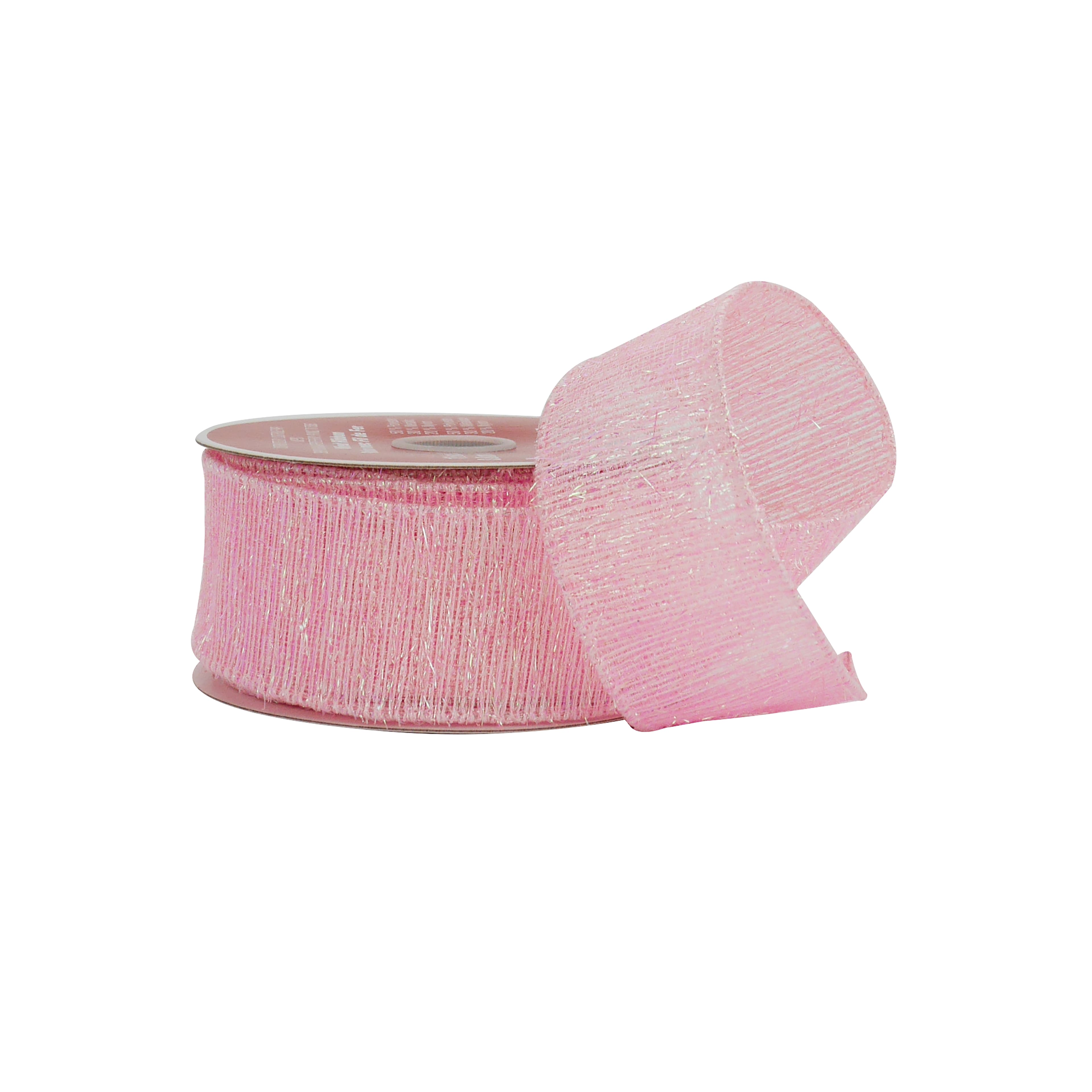 1.5" x 30ft. Pink Wired Shimmer Ribbon by Celebrate It®