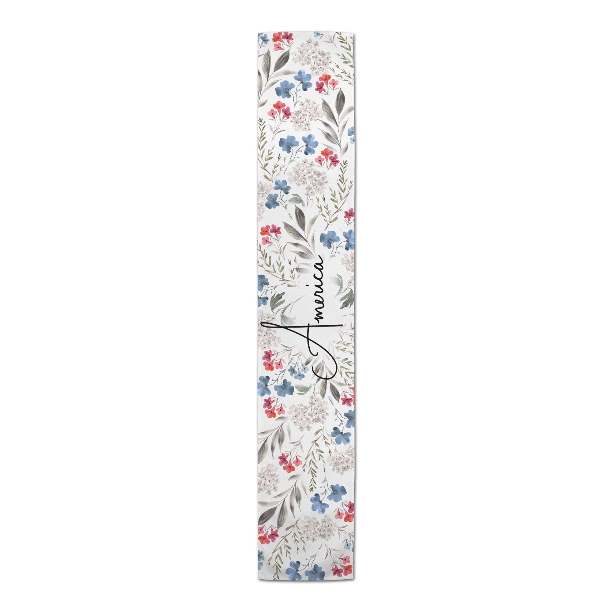 Floral America Poly Twill Table Runner