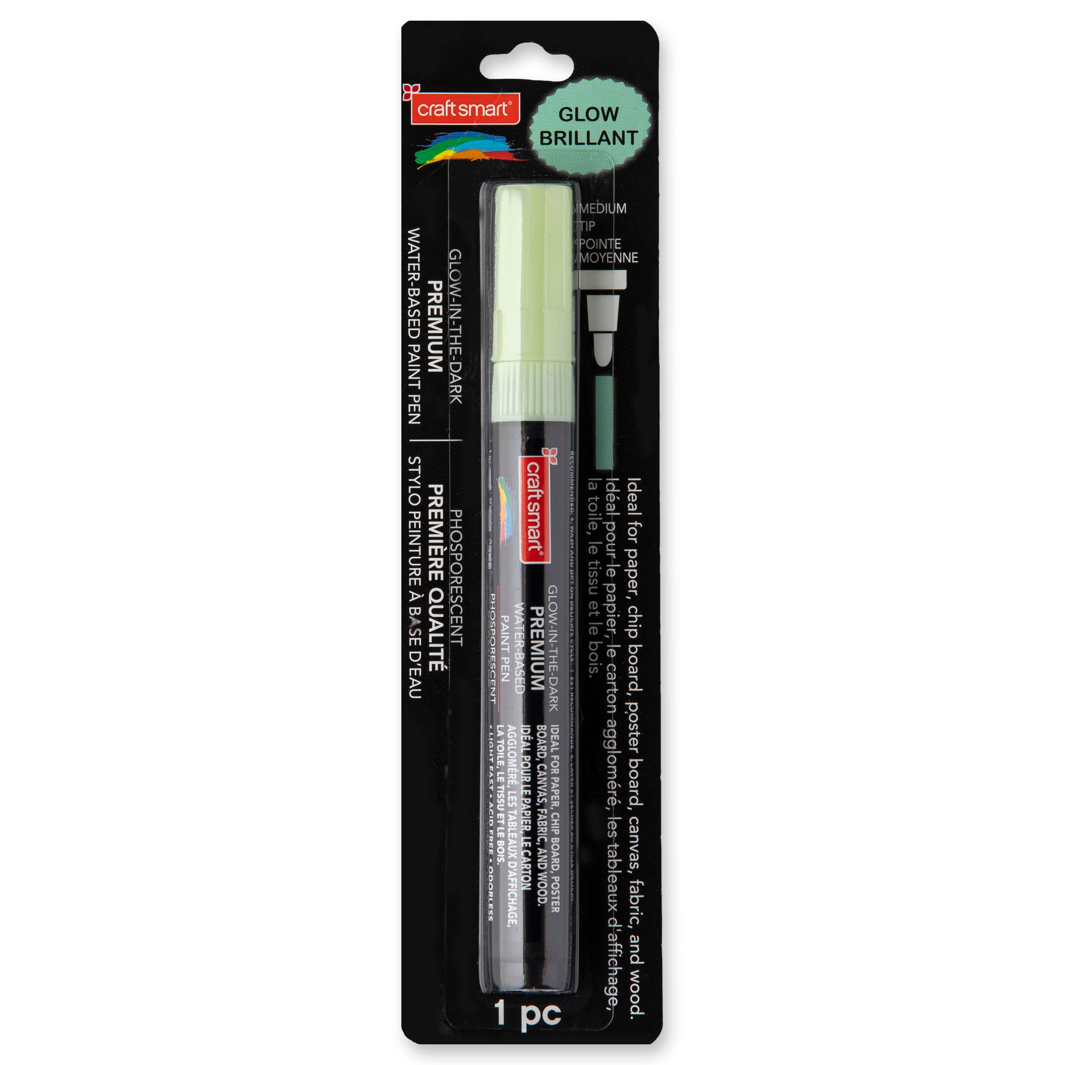 12 Pack: Premium Medium Tip Glow-in-the-Dark Water-Based Paint Pen by Craft Smart®
