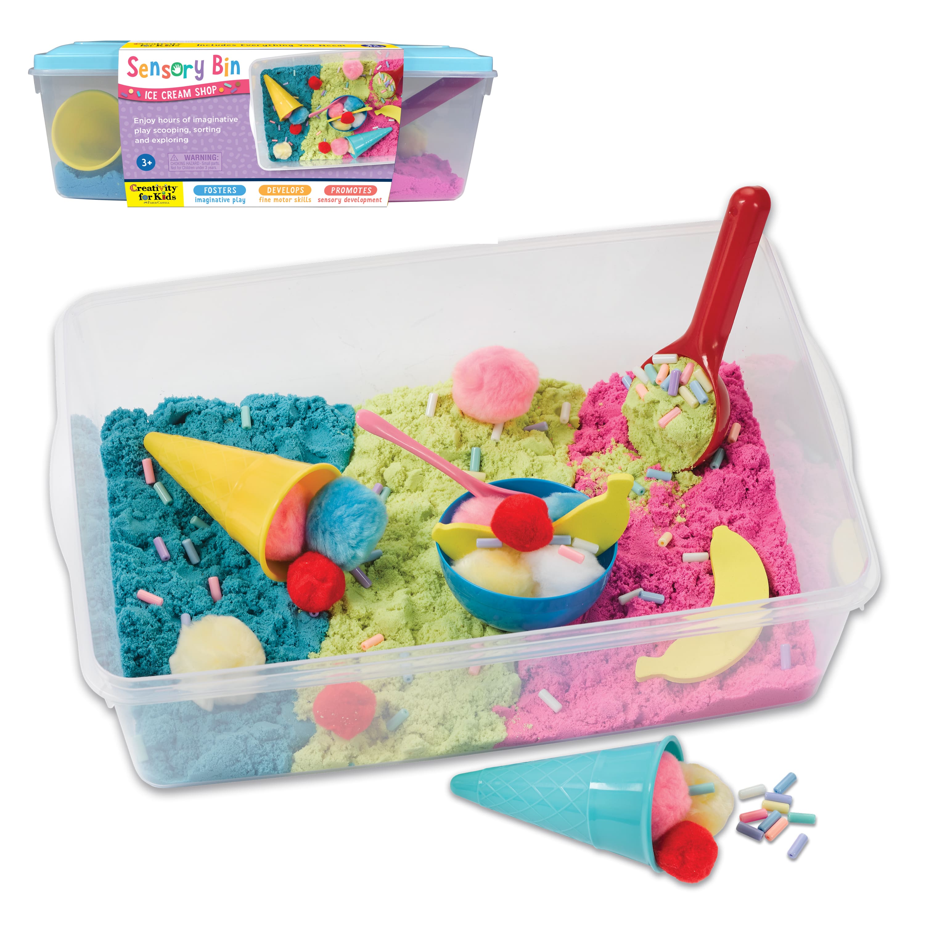 Playdough Kit, Ice Cream Play Dough Kit for Girls, Sensory Play, Pretend  Play Food, Party Favor, Playdoh Tools, Craft Kit, Busy Box for Kids