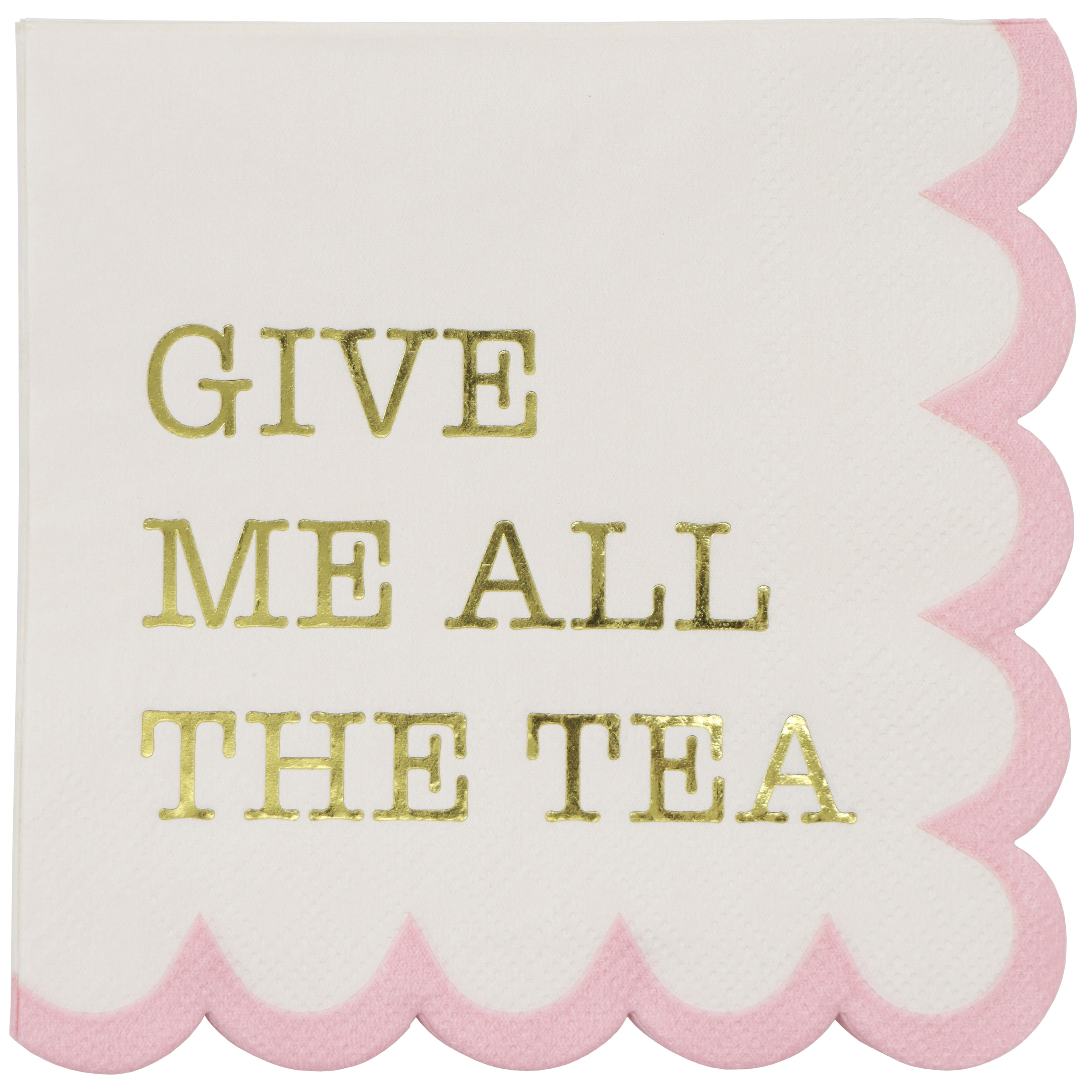 Give Me All the Tea Pink Beverage Napkins, 20ct. by Ashland&#xAE;