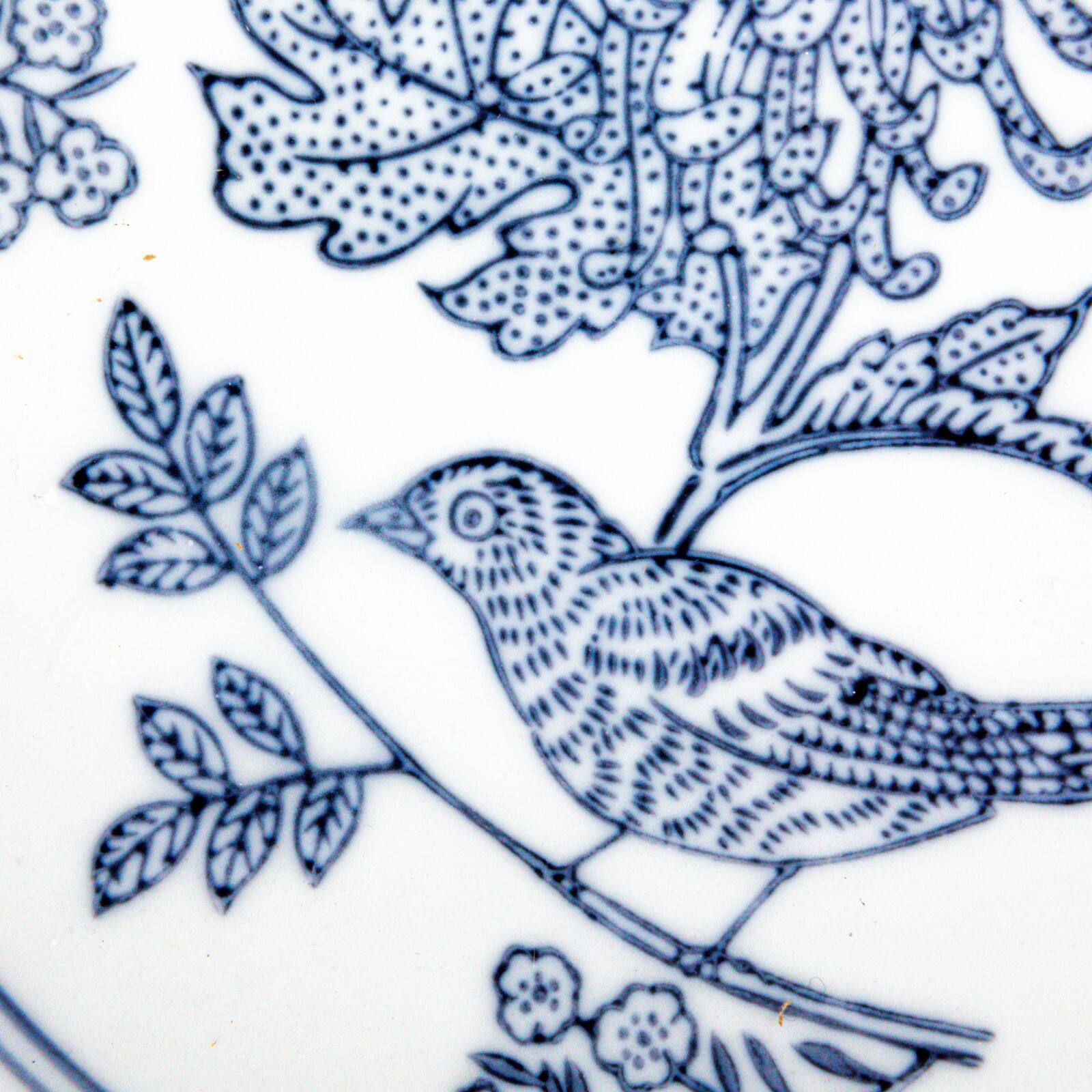 Hello Honey® 10" Blue & White Aviary Garden Stoneware Bowl