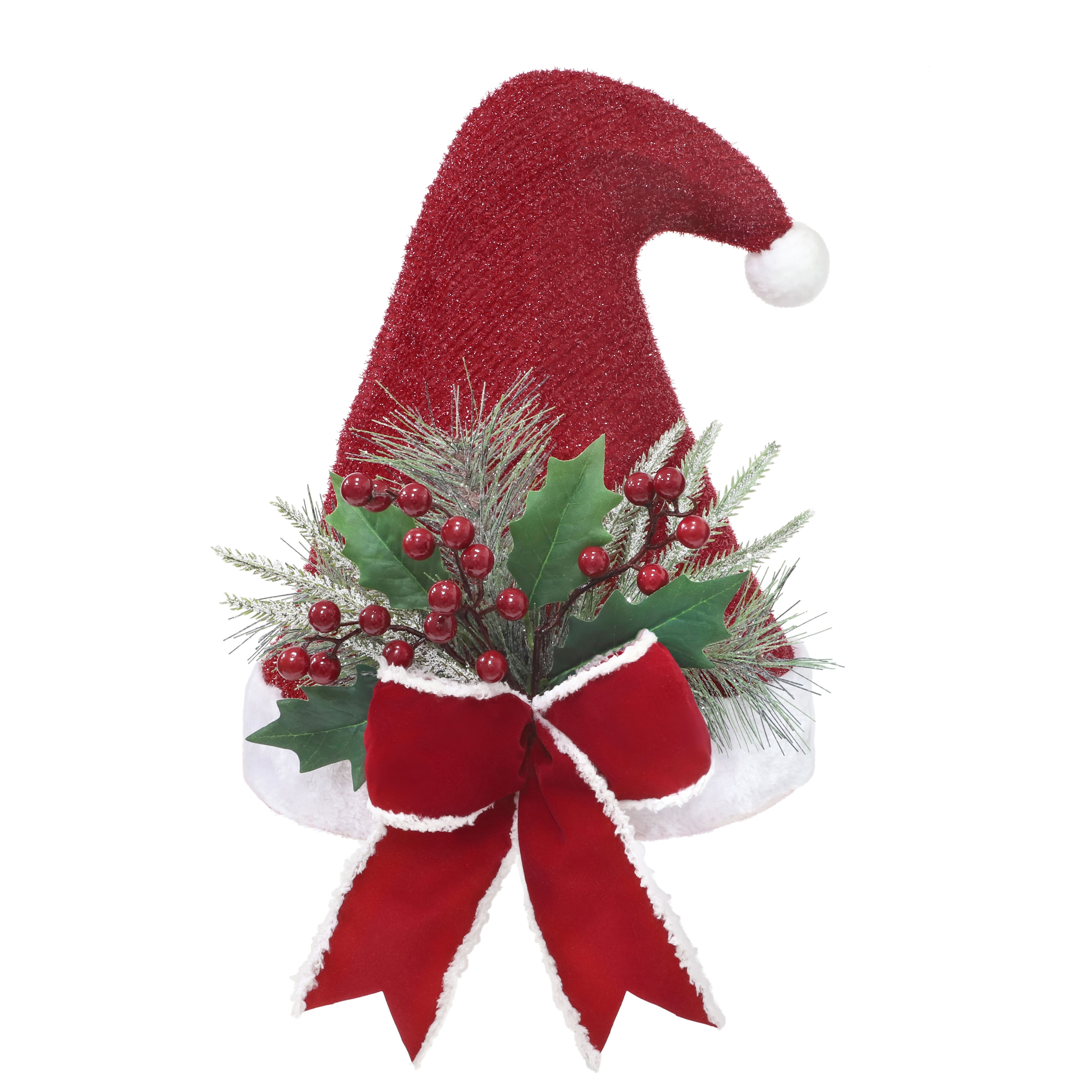 14" LED Premade Santa Hat Décor by Ashland®