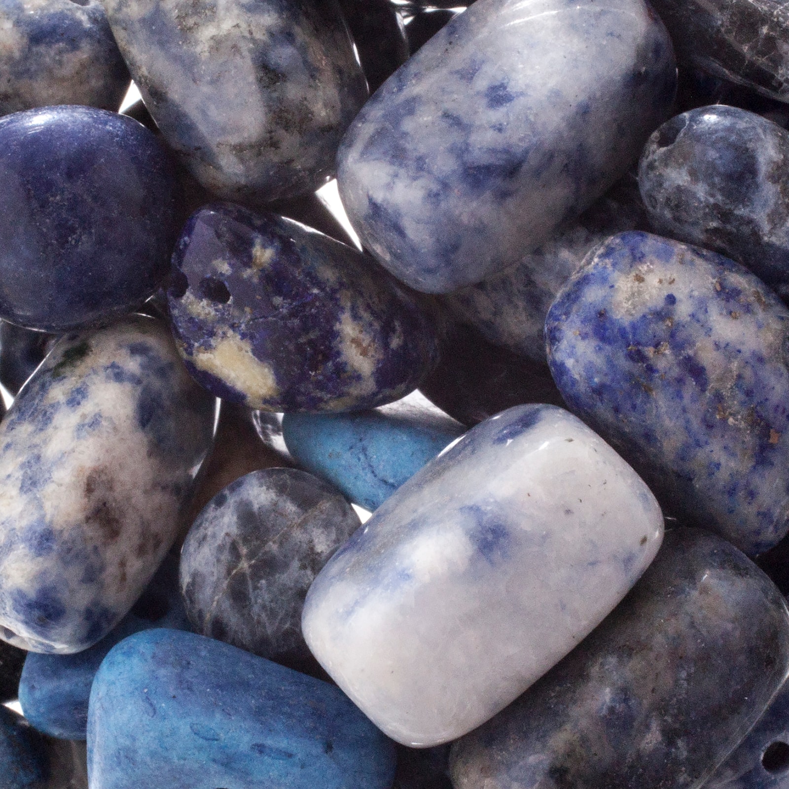 John Bead Earth&#x27;s Jewels Natural Stone Bead Assortment, 100g