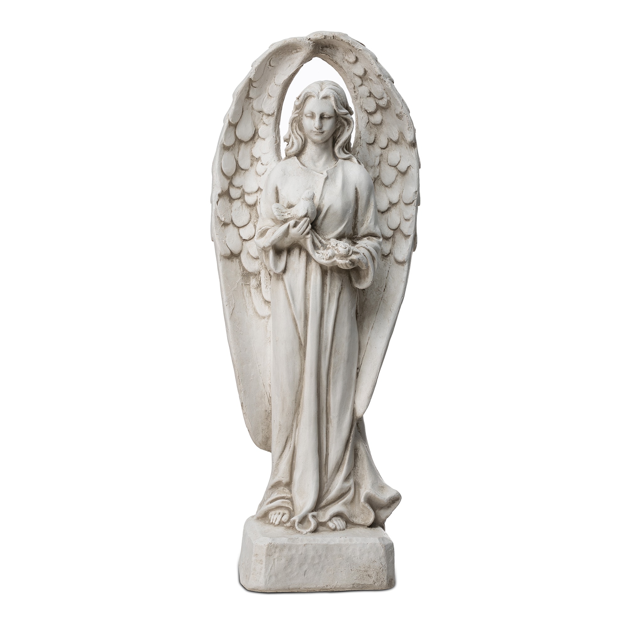 Glitzhome® 20.5" Standing Archangel Garden Statue