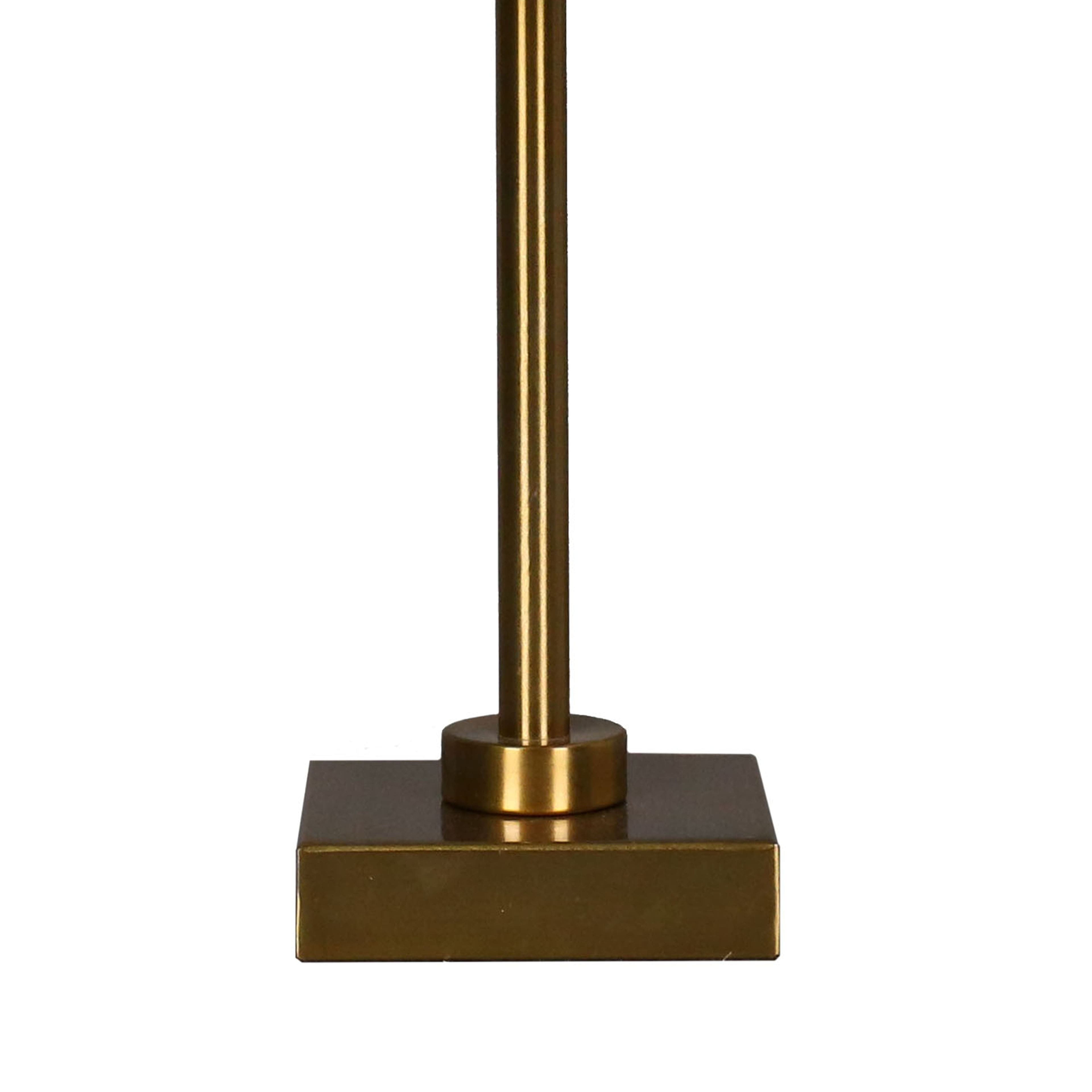 15.5" Metal Table Lamp with Natural Fabric Shade by Ashland®