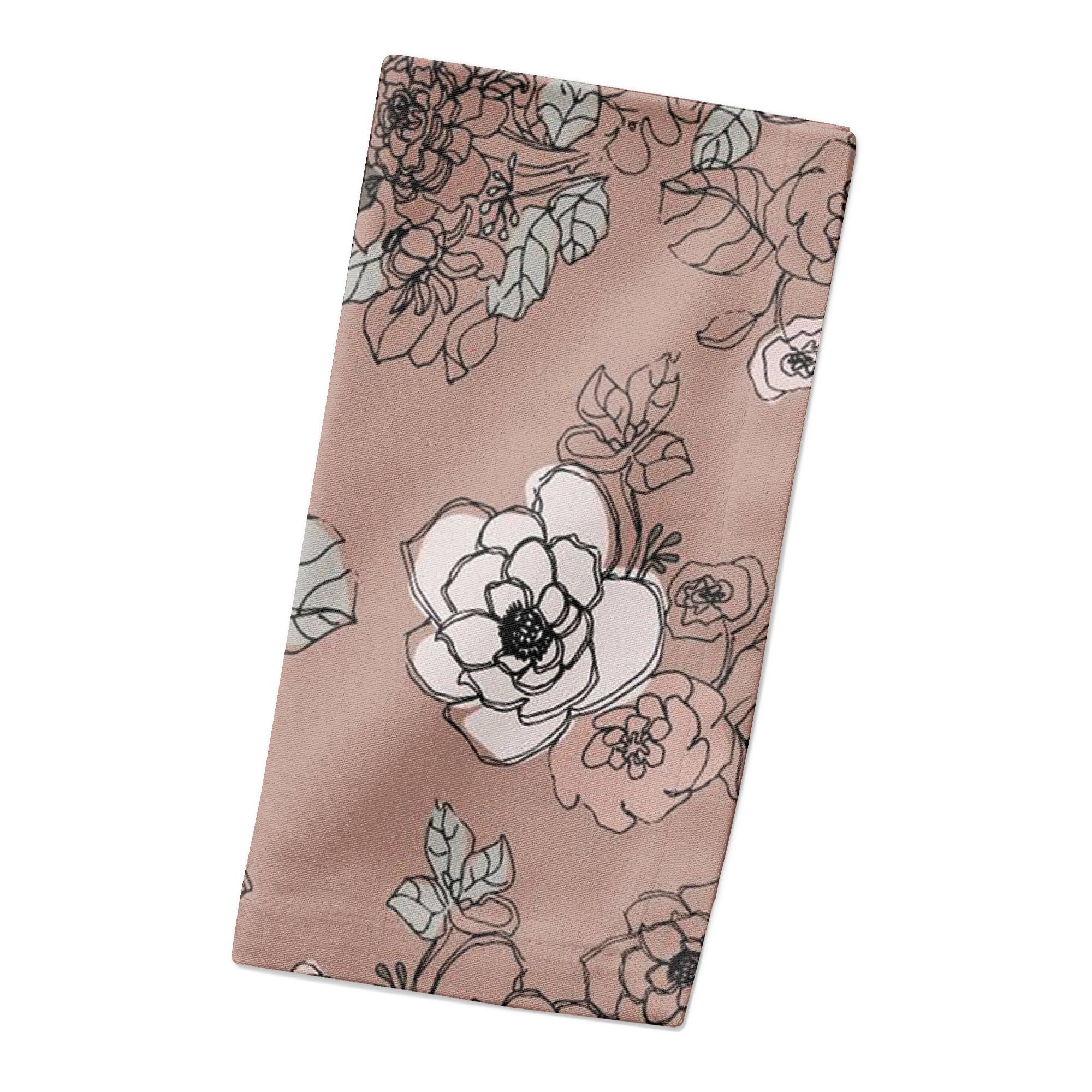 Intricate Floral Cotton Twill Napkin