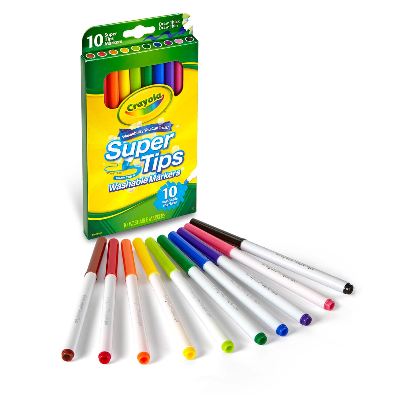 I bought a 12 pack of Crayola Supertips and got the pens below (above are  pens from a 50 pack for comparison), are all 12 packs like this? :  r/stationery