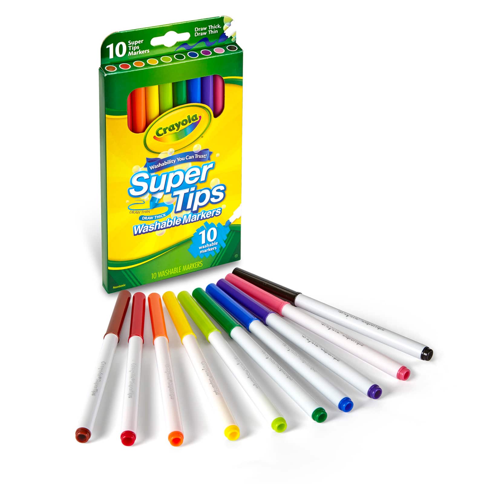 4 Packs: 12 Packs 10 ct. (480 total) Crayola® Washable Super Tips Markers