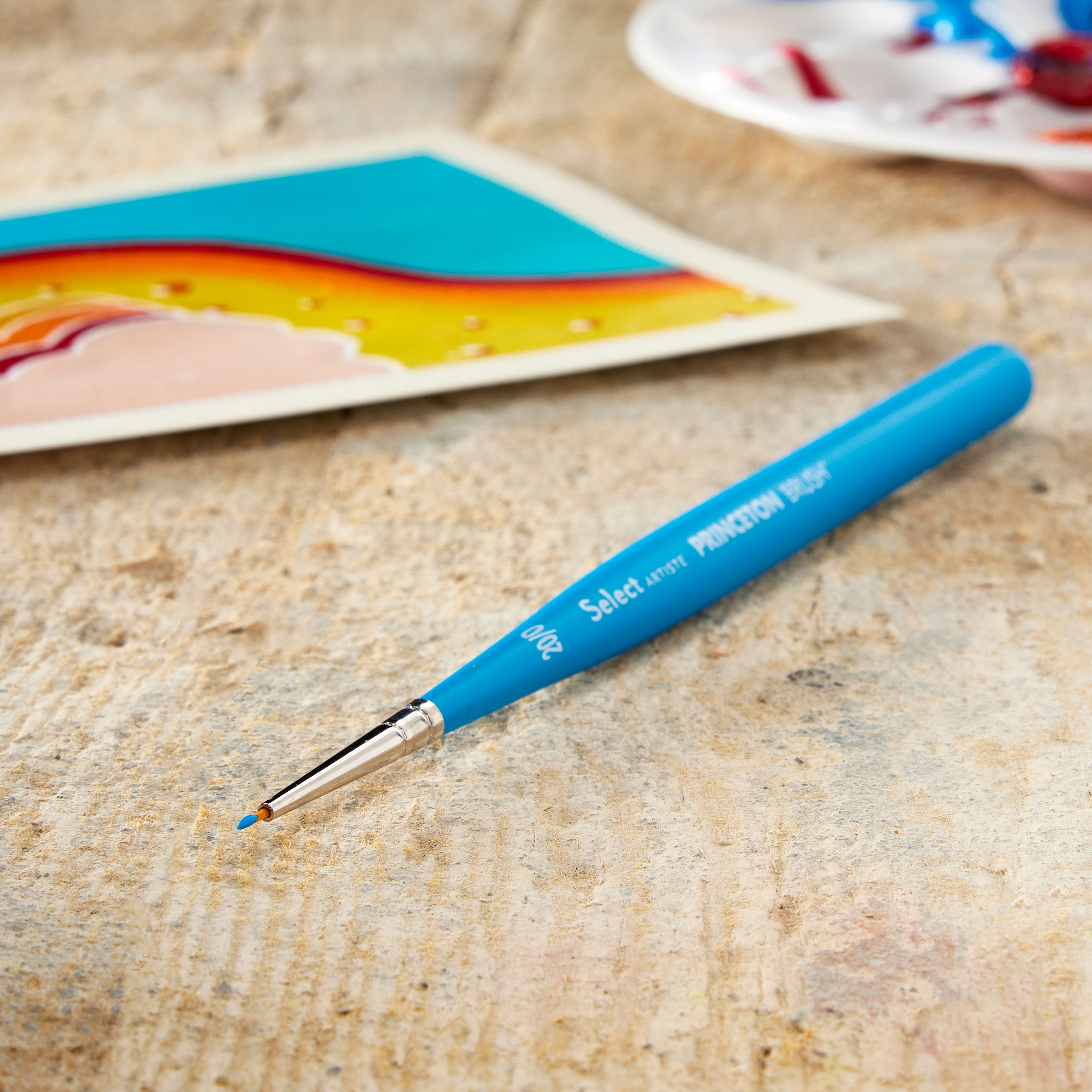 12 Pack: Princeton™ Select Artiste™ Series 3750 Short Handle Mini Spotter Brush