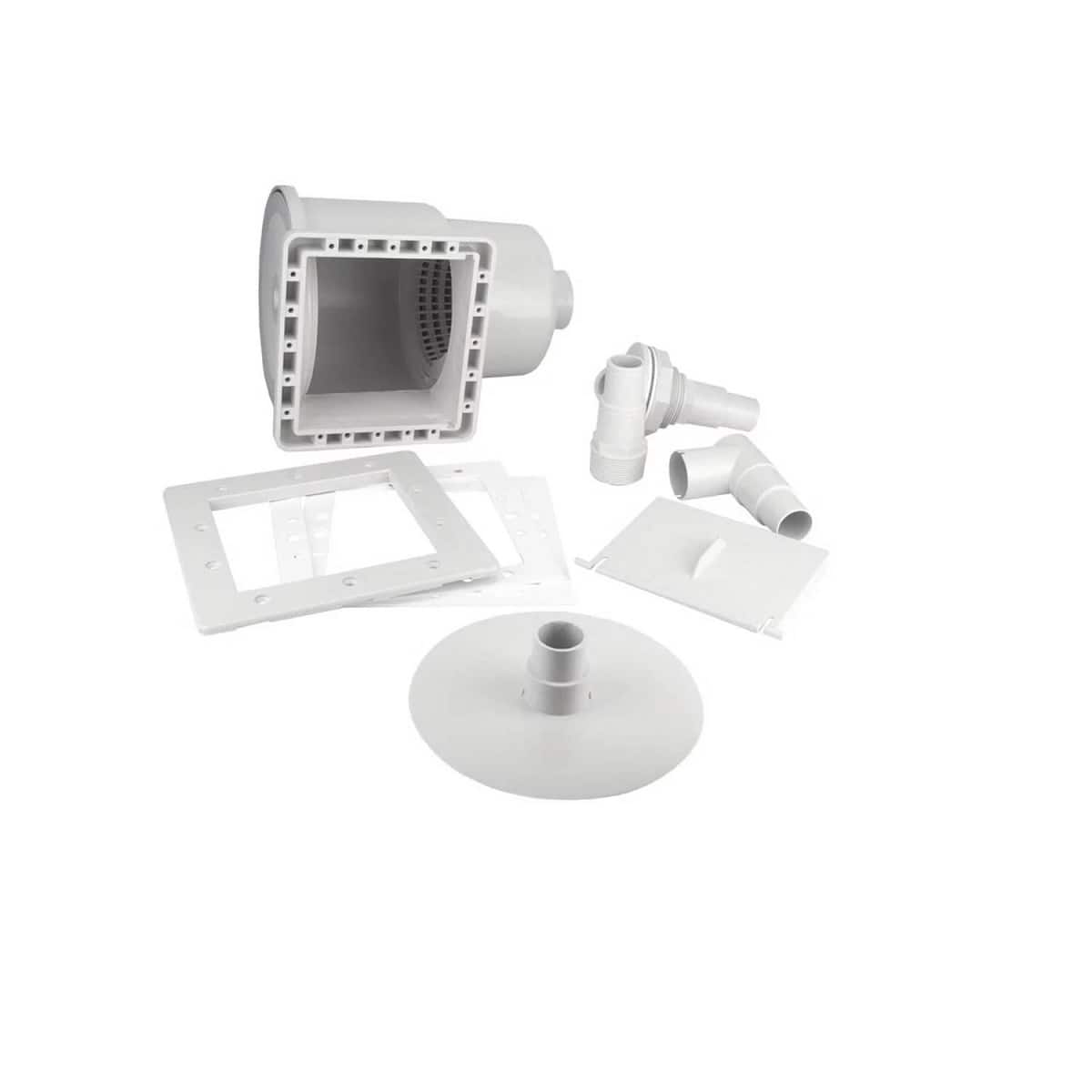 Swim Central HydroTools 11.5" White Above-Ground Swimming Pool ABS Thru-Wall Skimmer