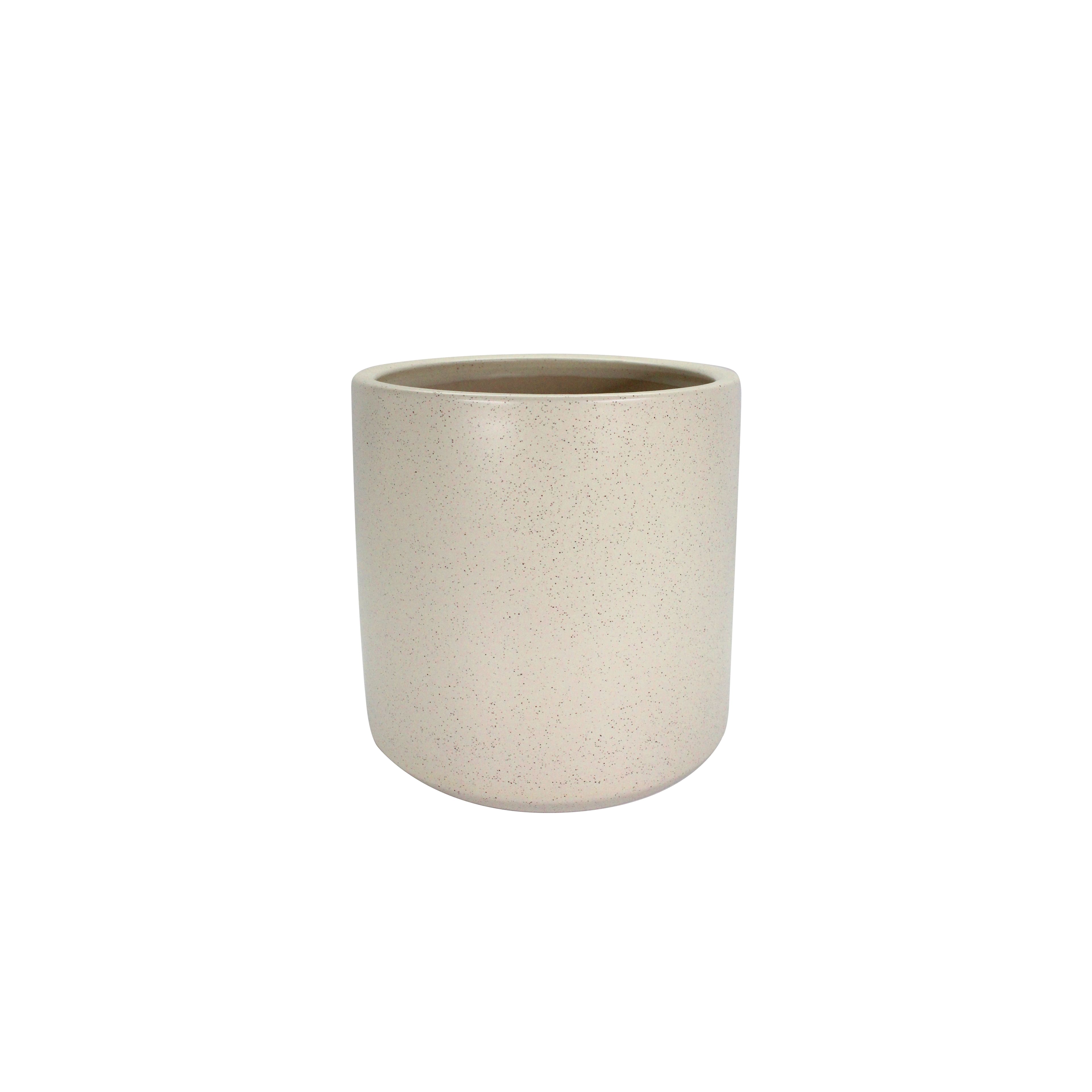 7.8&#x22; Cream Speckled Ceramic Pot by Ashland&#xAE;