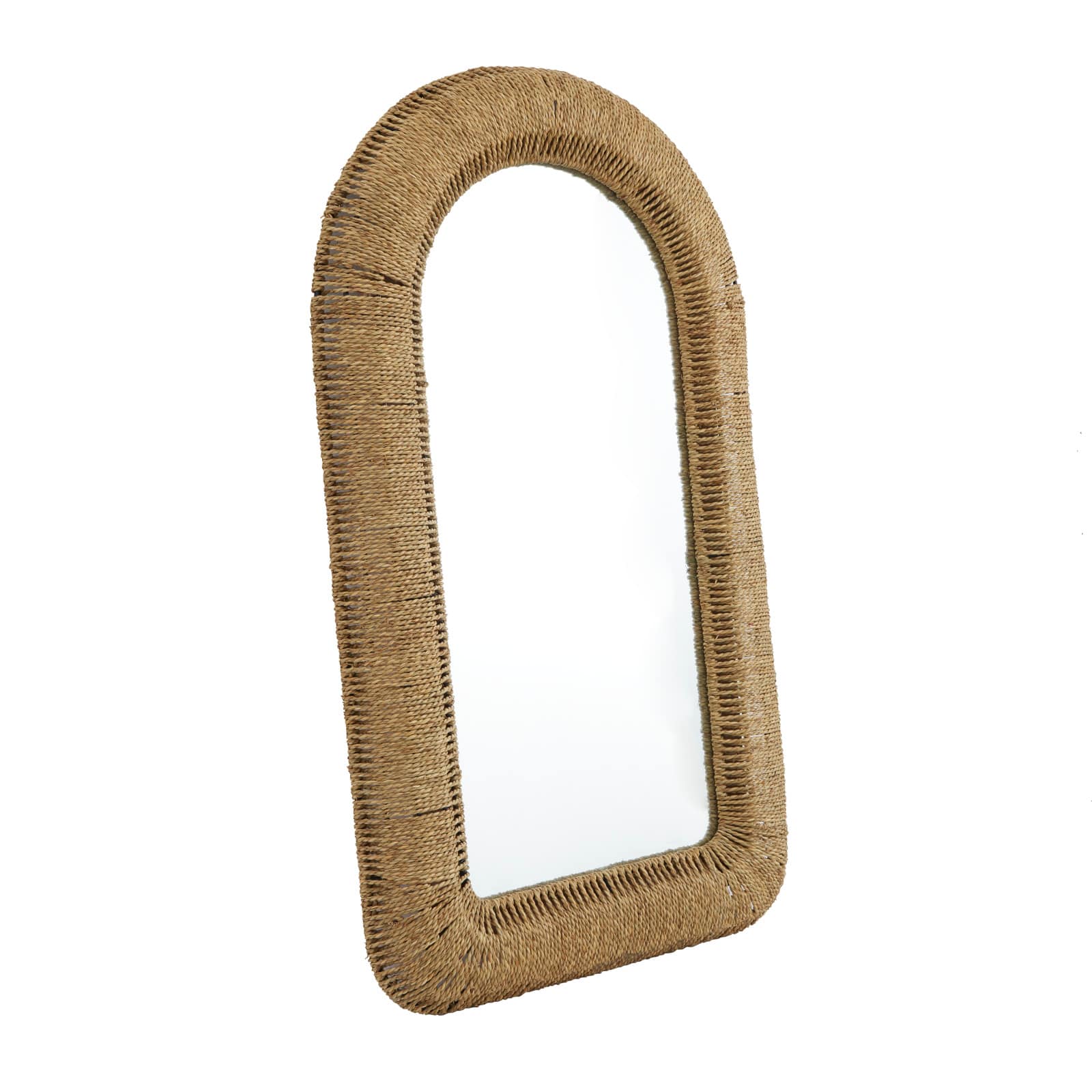 Brown Iron Bohemian Wall Mirror, 48" x 27" x 3"