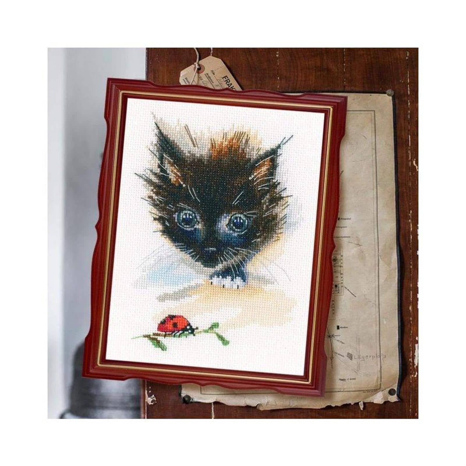 RTO Ladybug &#x26; Super Cat Cross Stitch Kit
