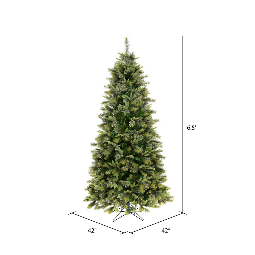 6.5ft. Unlit Cashmere Slim Artificial Christmas Tree | 6ft Christmas ...