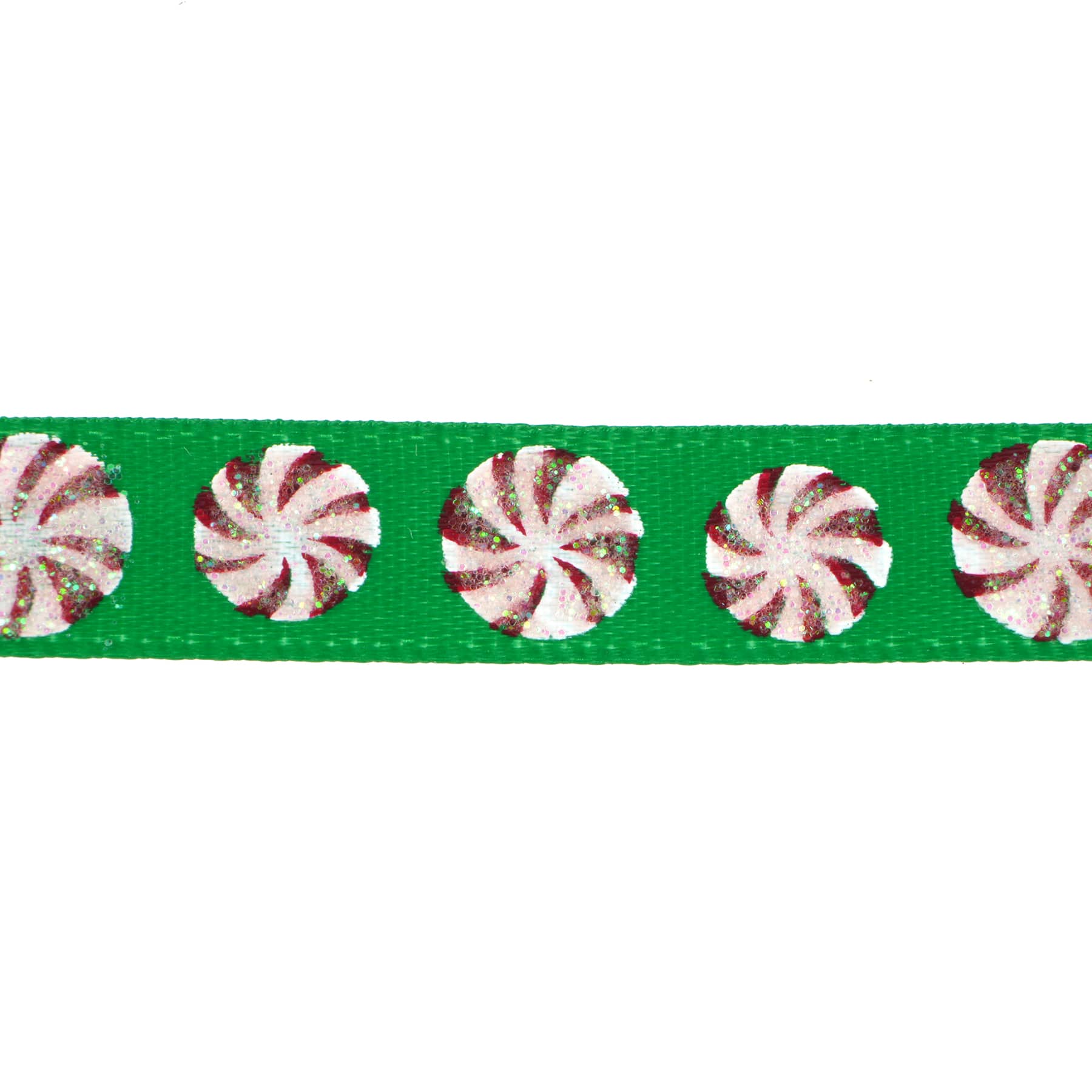 3/8&#x22; x 12ft. Green Peppermint Ribbon by Celebrate It&#xAE; Christmas