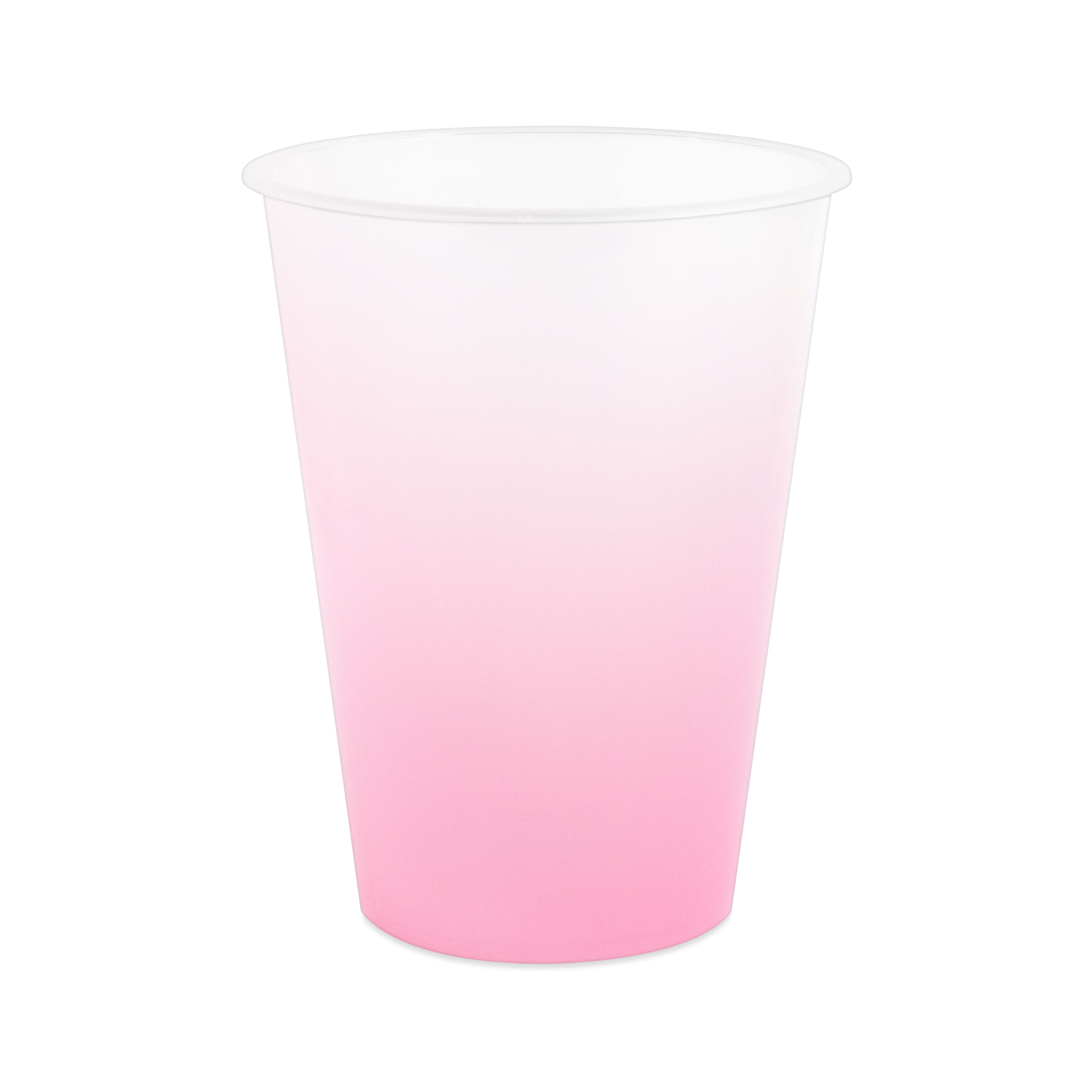 8ct Foil Disposable Drinkware Cups Ombre/Pink/Gold