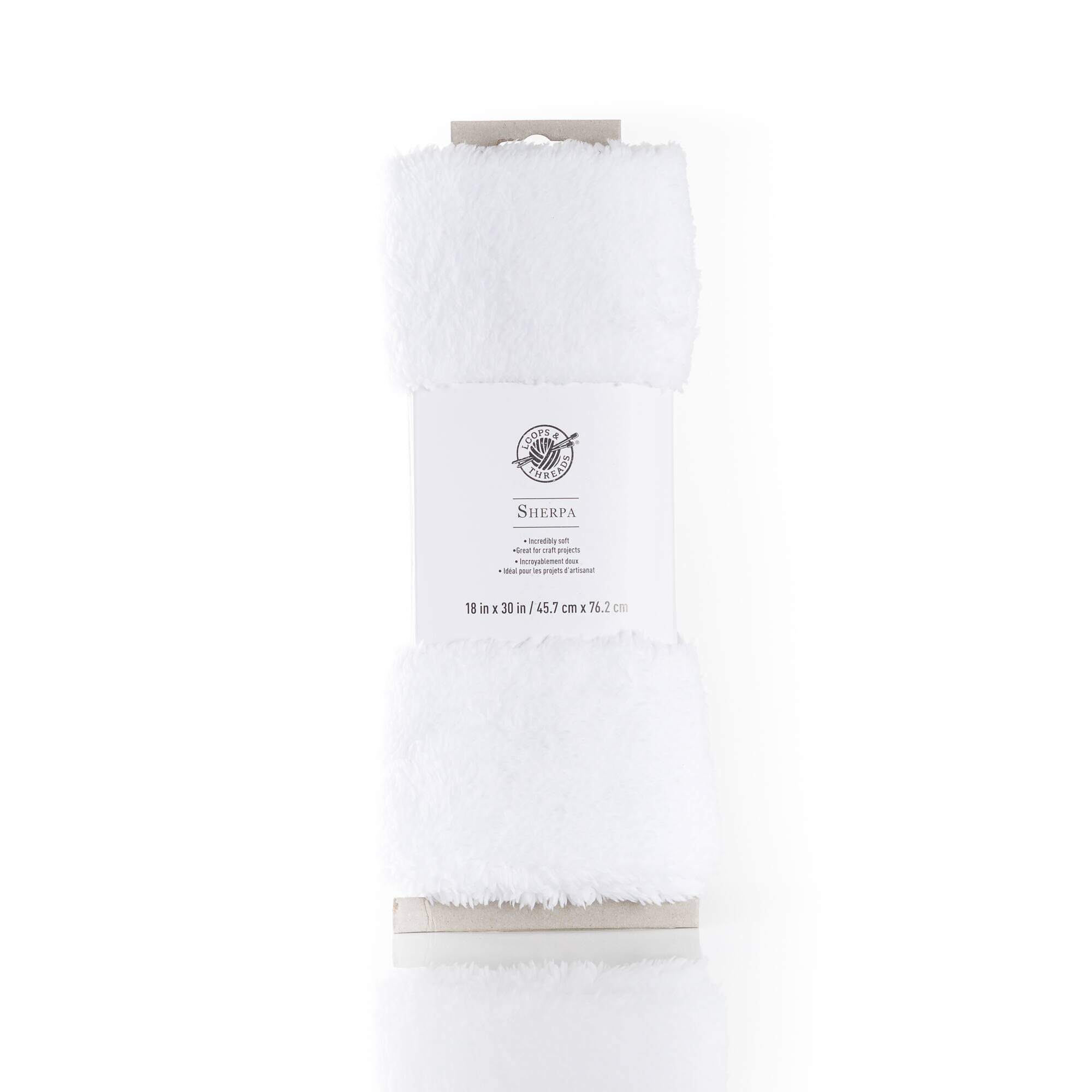 White Sherpa Fabric Bundle by Loops & Threads® 