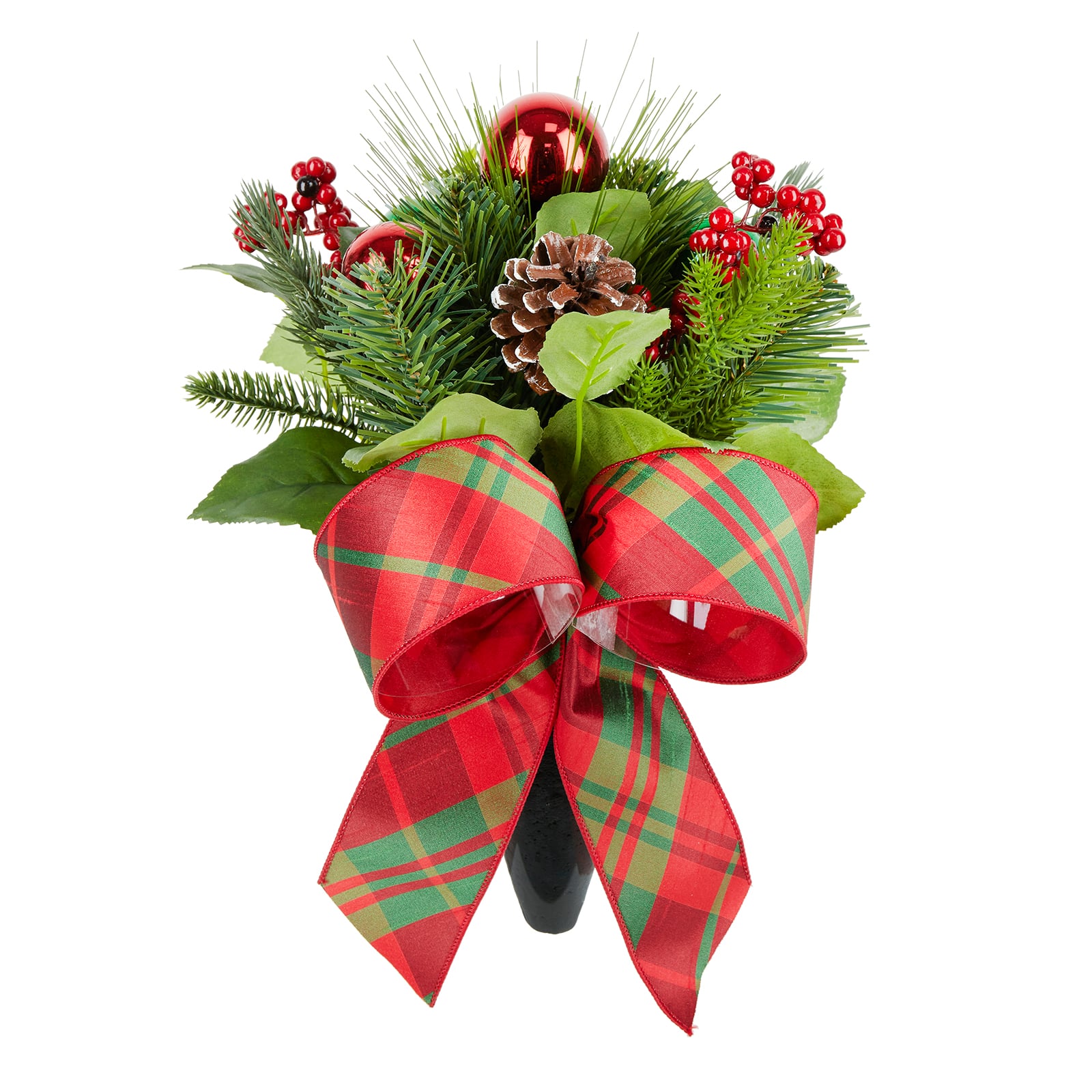 14&#x22; Pinecone, Red Ornament &#x26; Berry Cone by Ashland&#xAE;