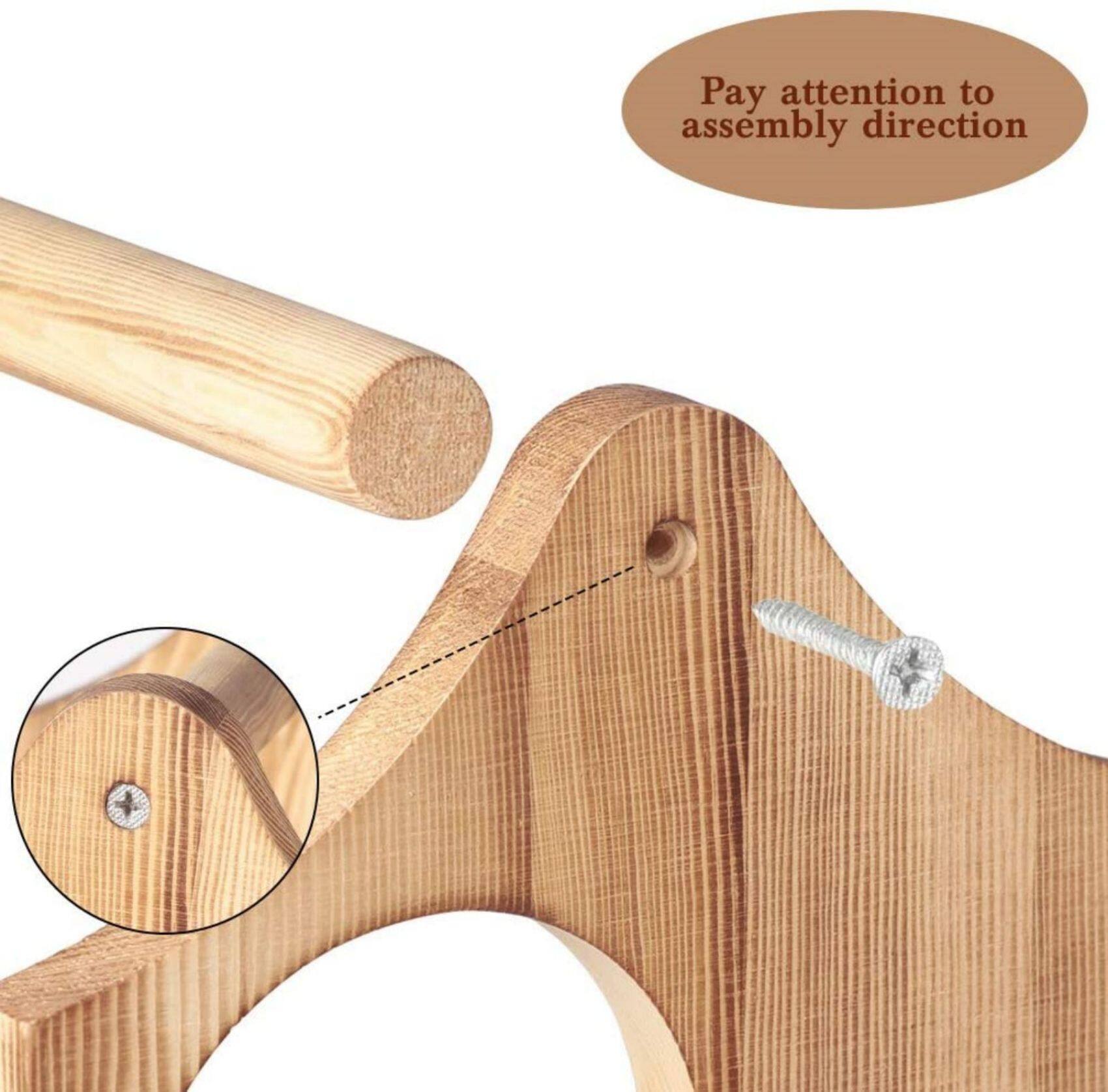 NEX™ 16" Rustic Countertop 6-Bottle Wood Wine Rack