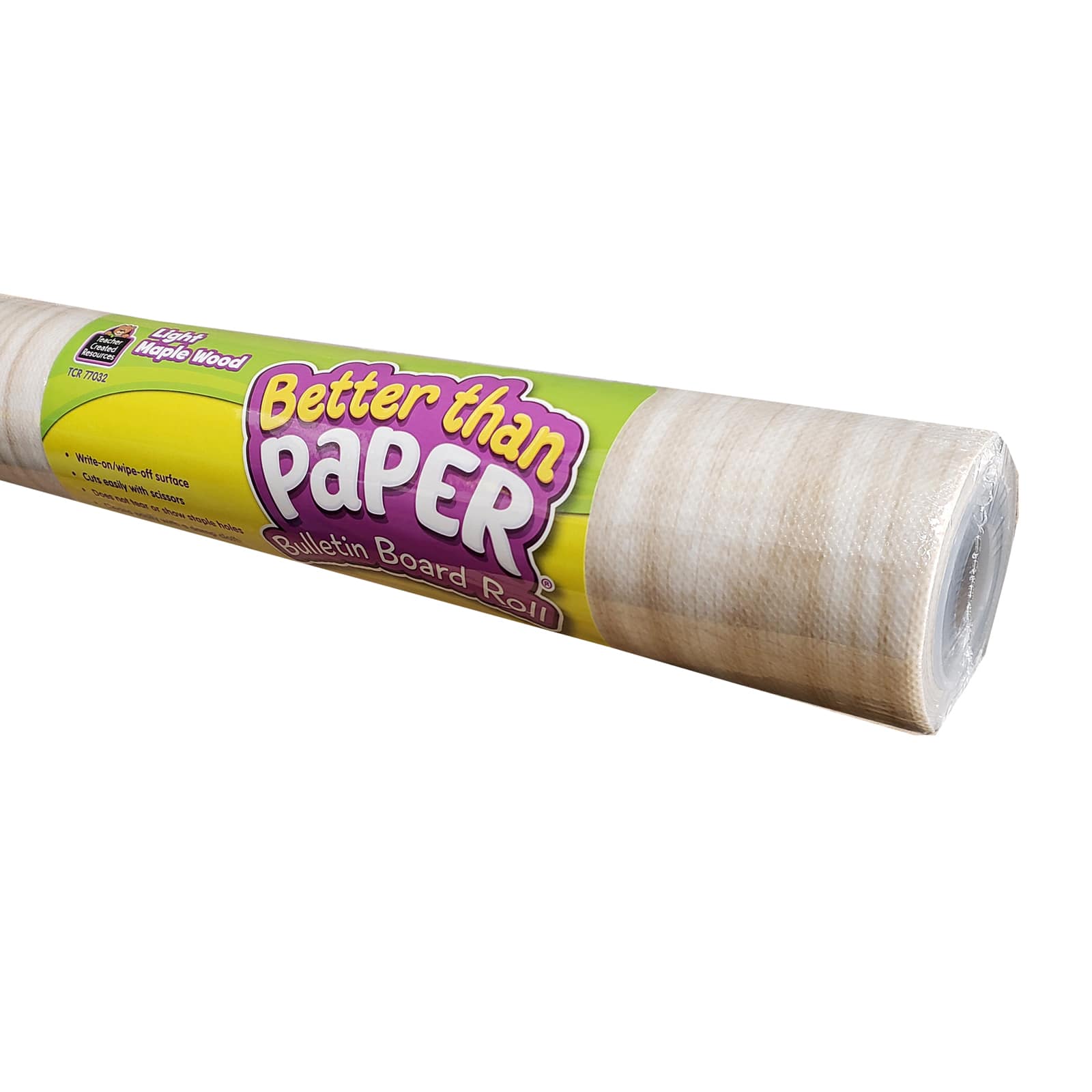 Teacher Created Resources Better Than Paper® Light Maple Wood Design Bulletin Board Roll, 4ct.