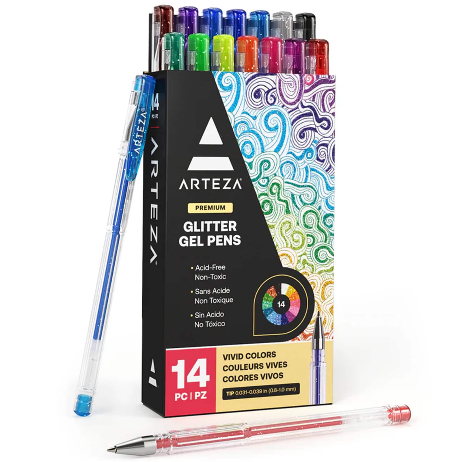 Arteza® 14 Color Glitter Gel Pen Set