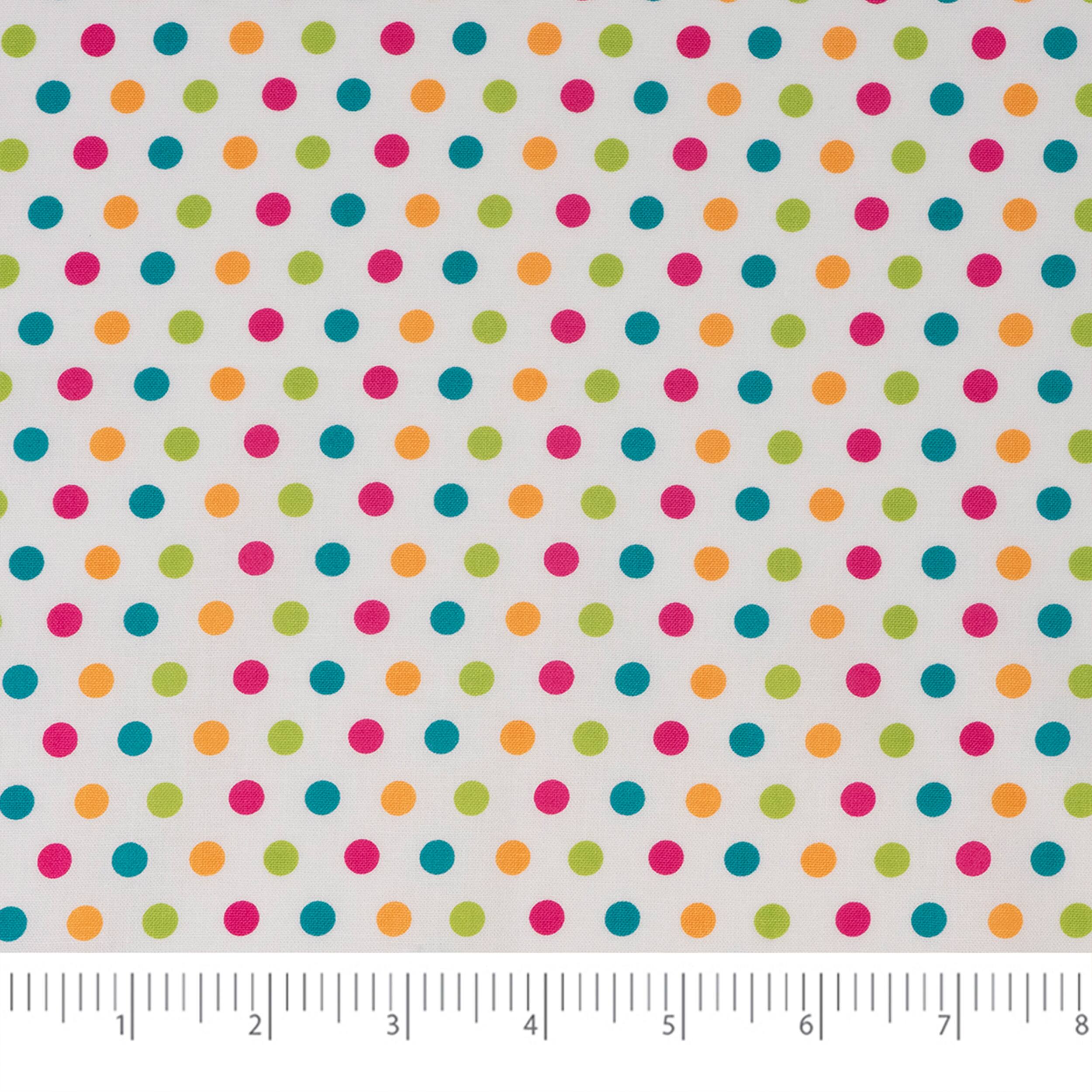 SINGER Spring Floral Dots Cotton Fabric