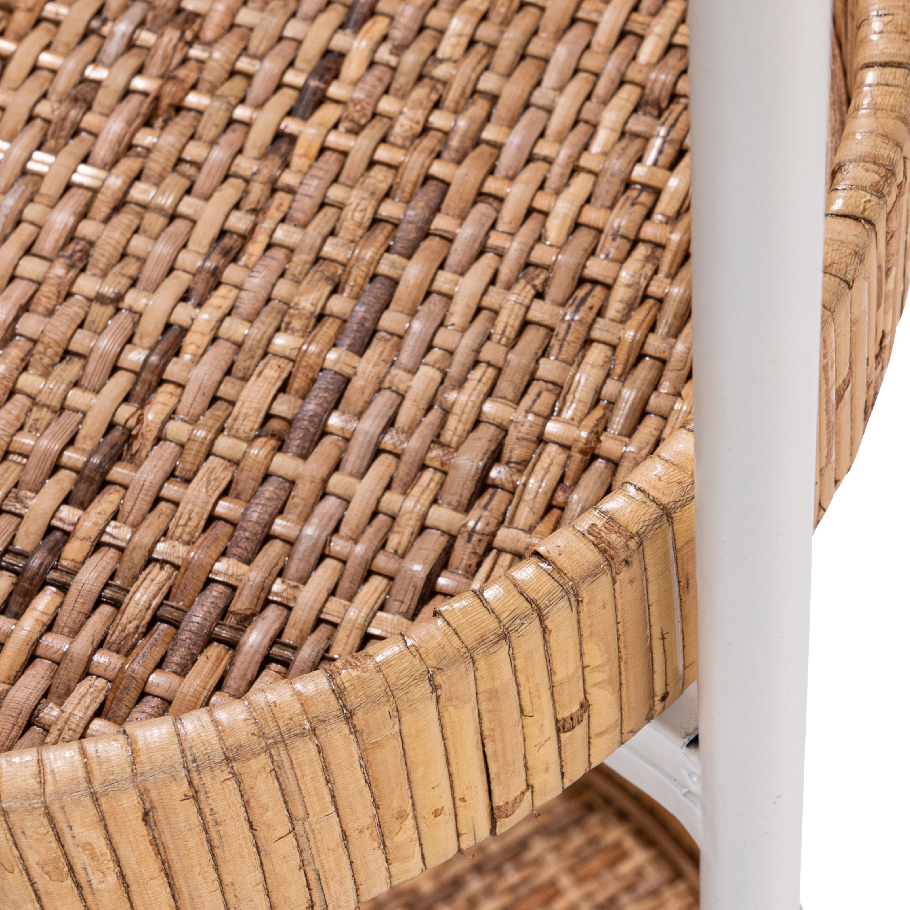 Hello Honey&#xAE; 41.8&#x22; Arched Metal Plant Stand with 3 Round Removable Rattan Trays