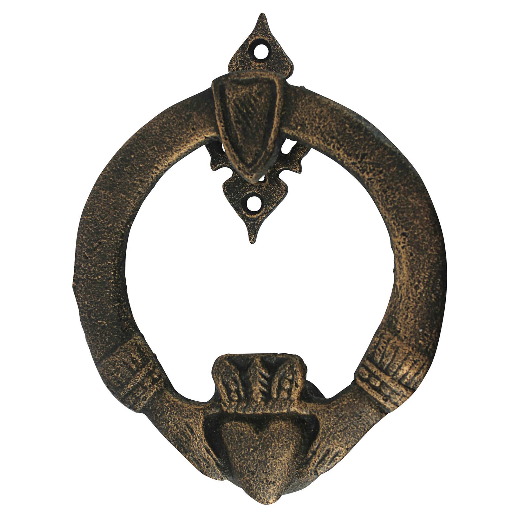Design Toscano 5.5&#x22; Claddagh Authentic Foundry Iron Door Knocker