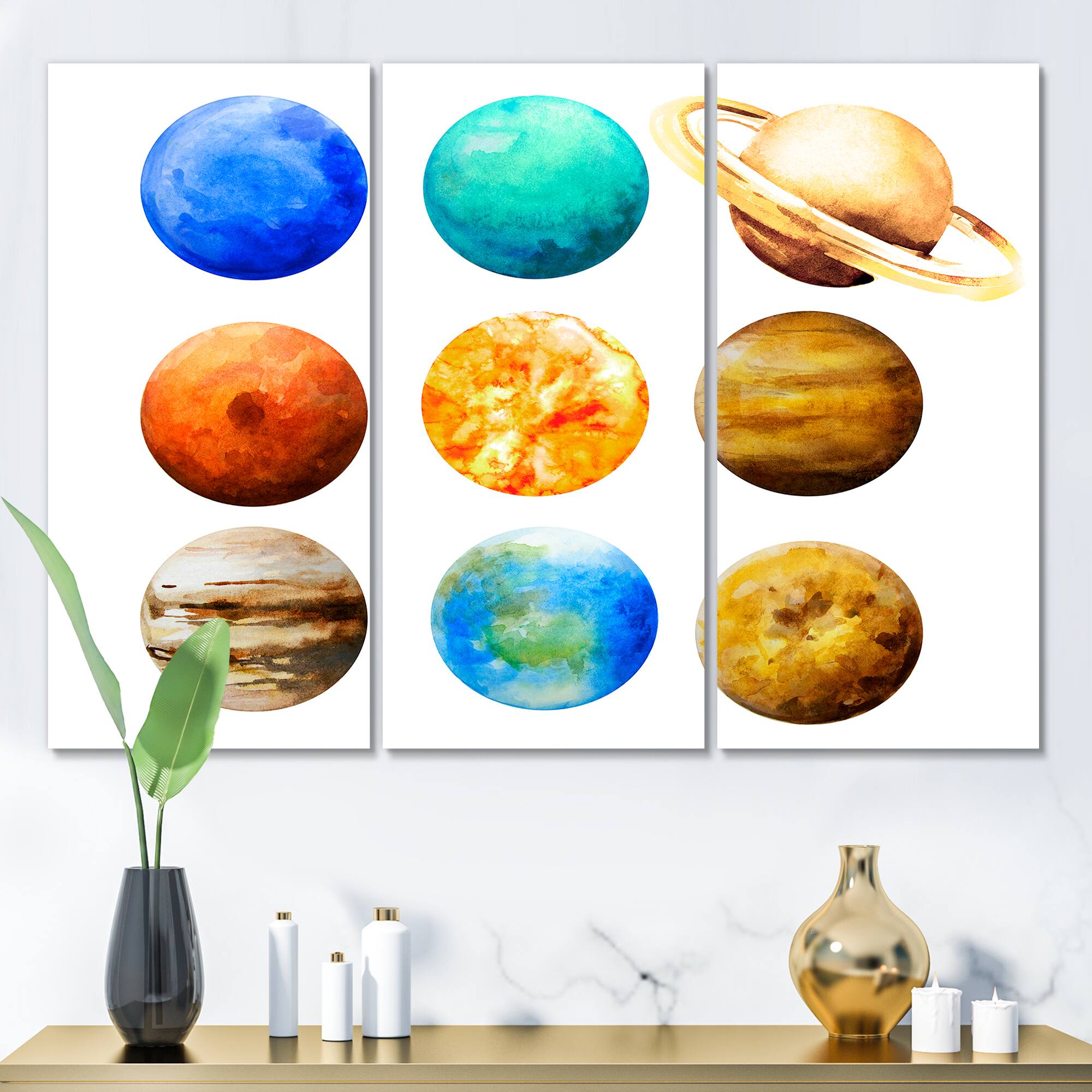 Designart - Various Planets In Orbit