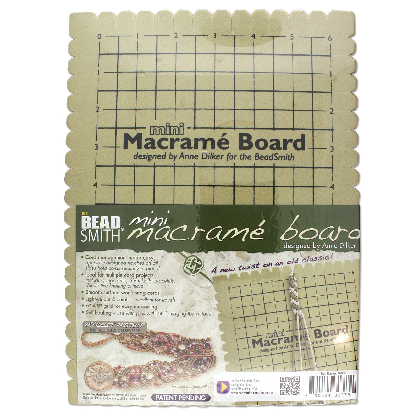 The Beadsmith&#xAE; Mini Macram&#xE9; Board