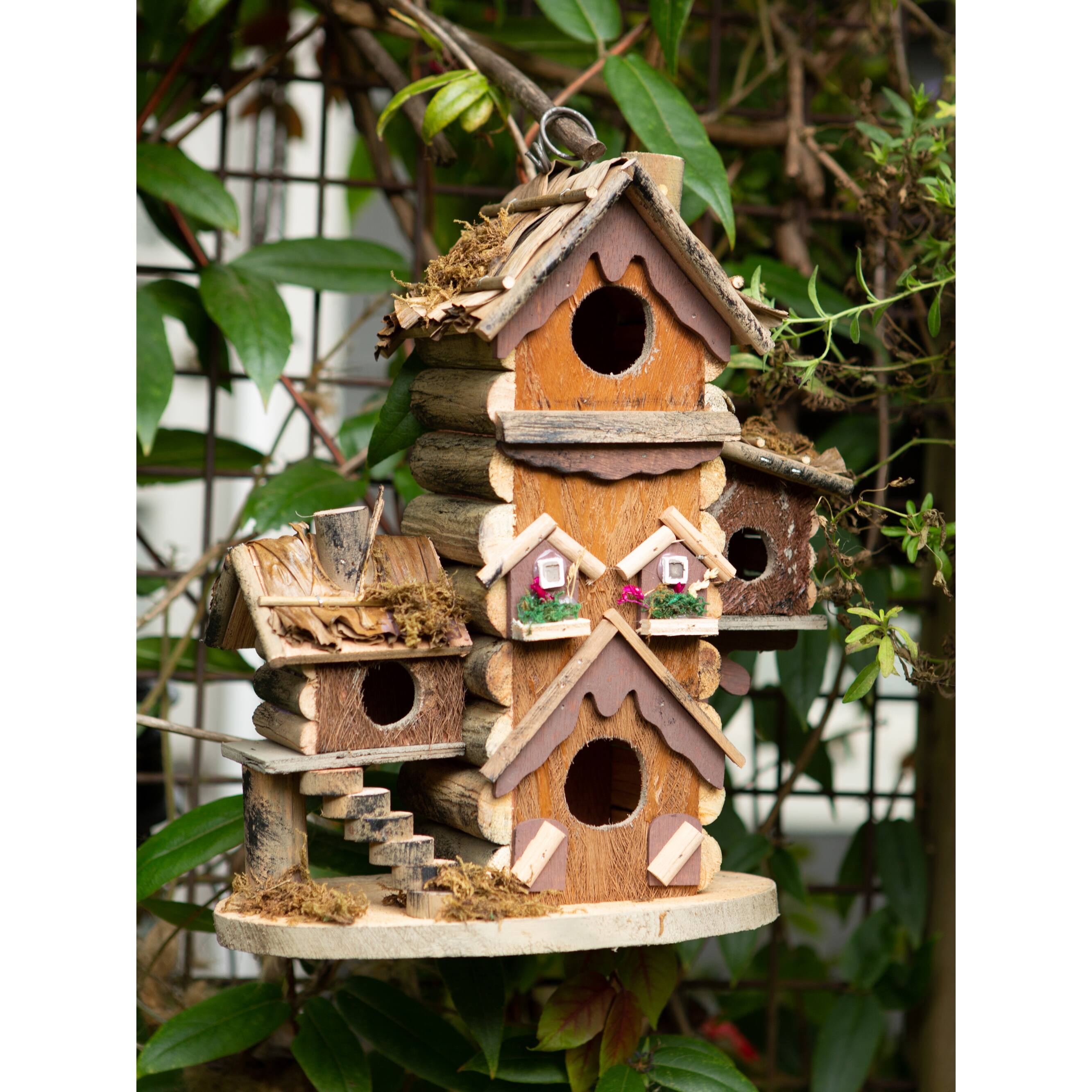 12.5&#x22; Gingerbread-Style Birdhouse