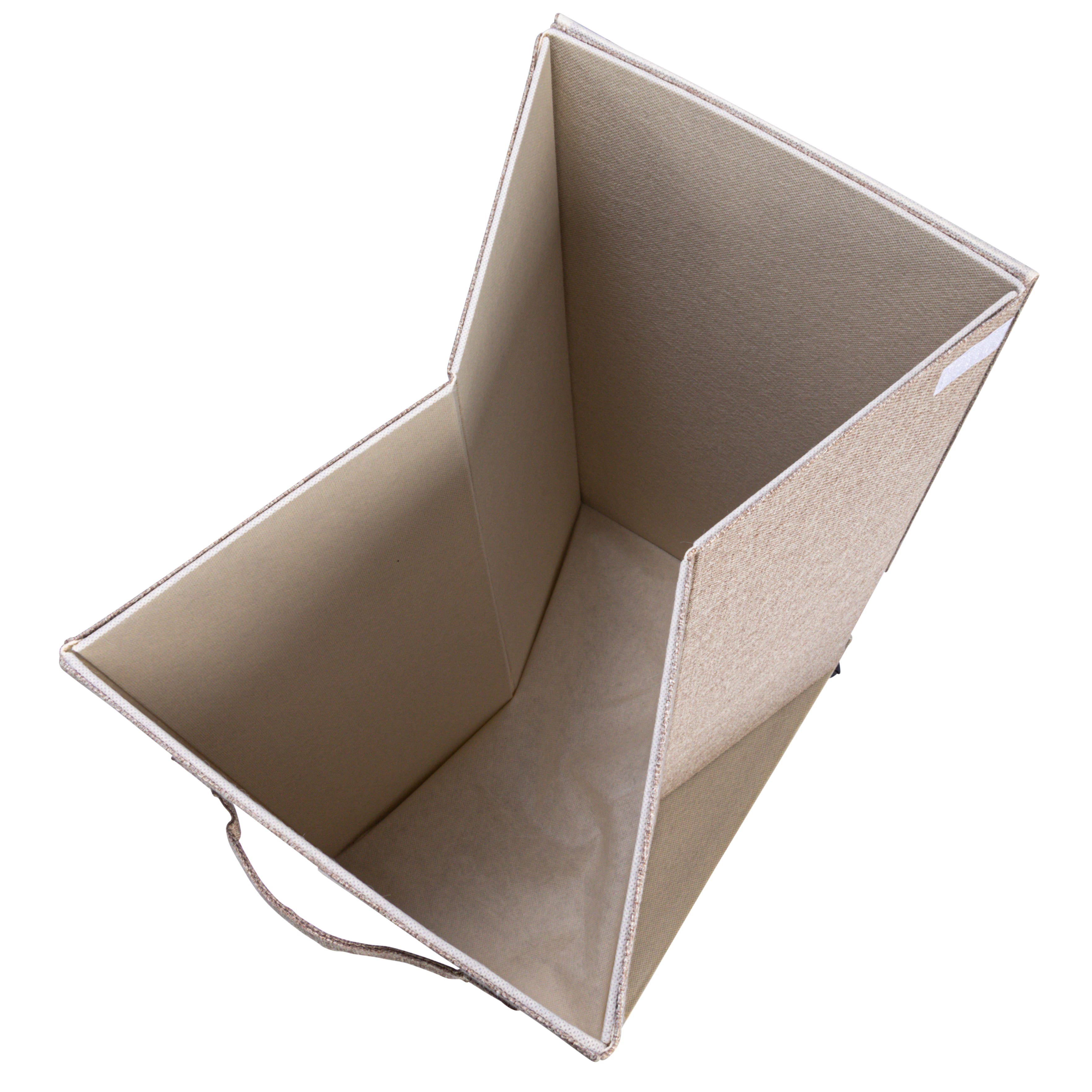 Household Essentials Narrow Collapsible Laundry Hamper with Liner & Lid