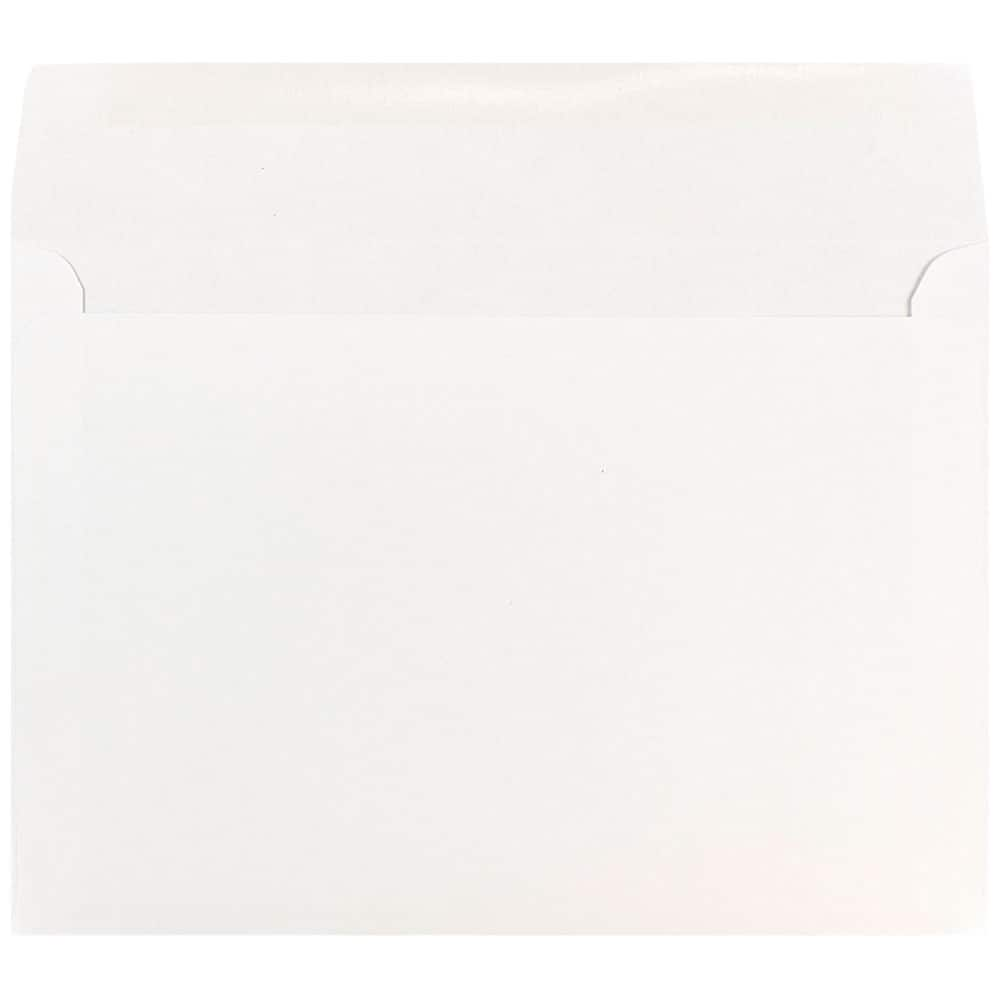 JAM Paper 7&#x22; x 10&#x22; White Booklet Commercial Envelopes, 50ct.