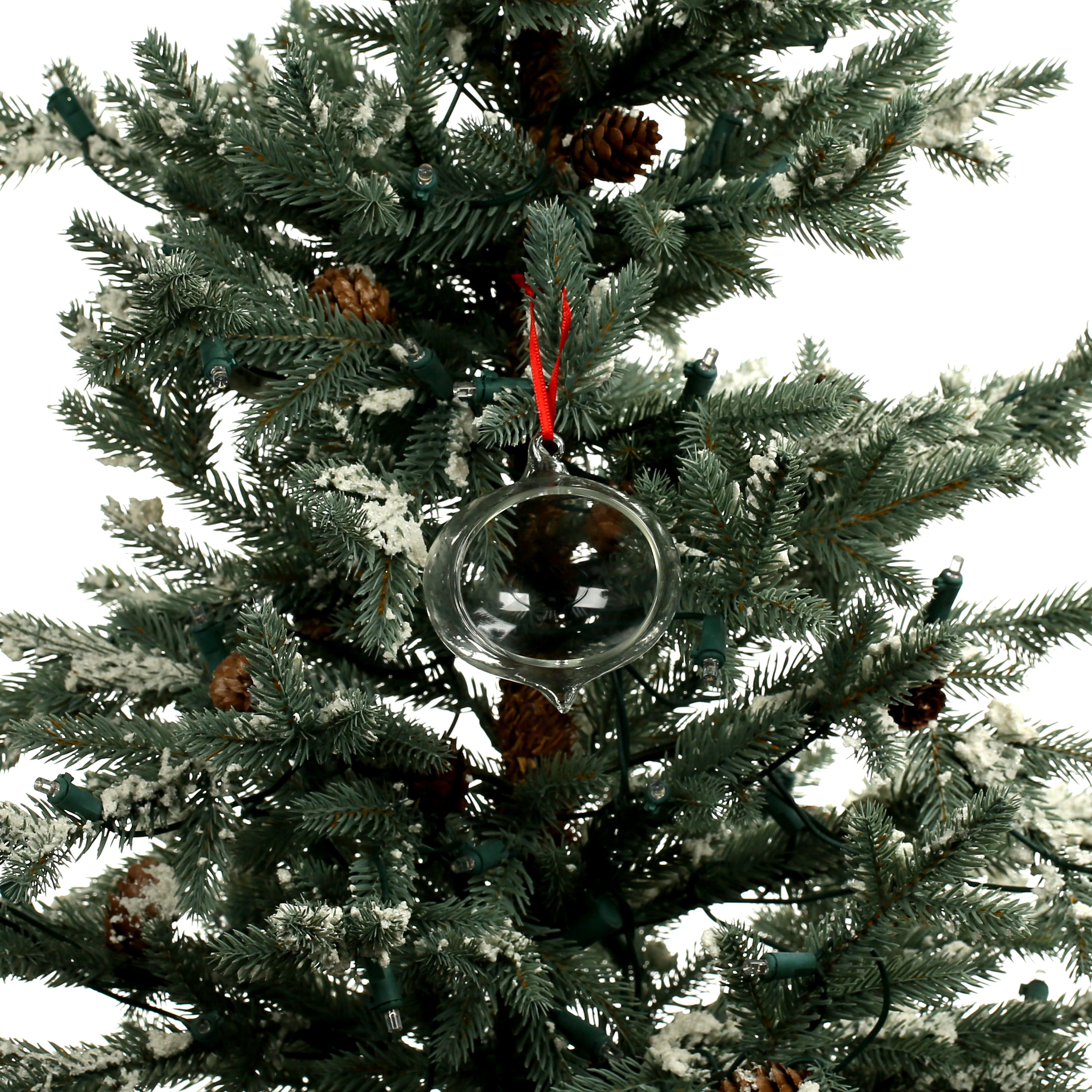 3.75&#x22; Clear Open DIY Glass Onion Ornament by Make Market&#xAE;