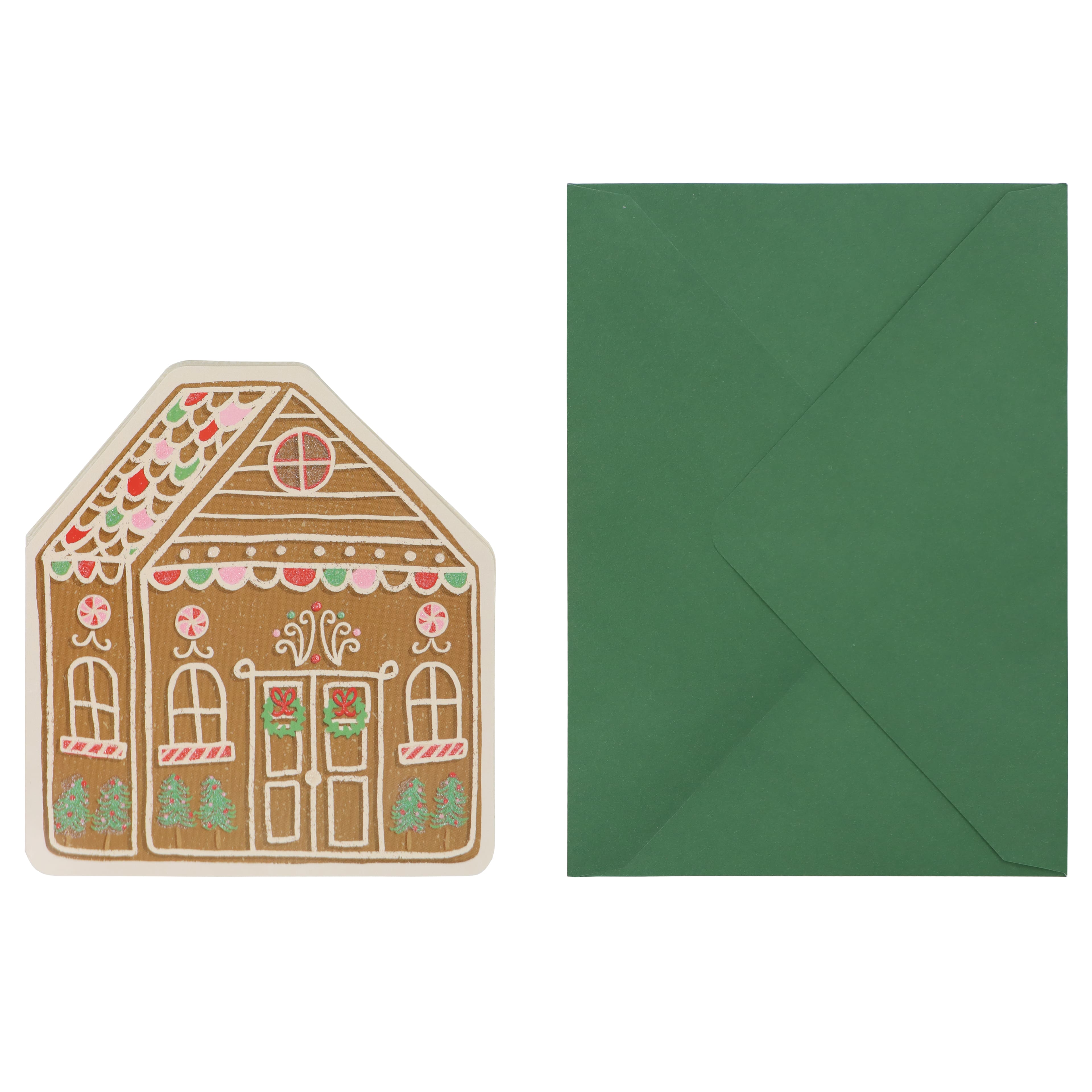Glitter Gingerbread House Card &#x26; Envelope Set by Recollections&#x2122;